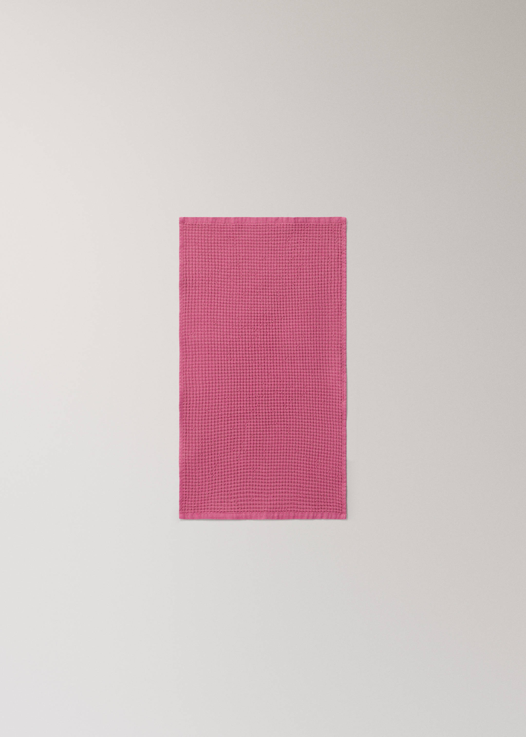 Baumwoll-Gästetuch mit Mini-Waffeldesign und Wasch-Effekt - Detail des Artikels 3