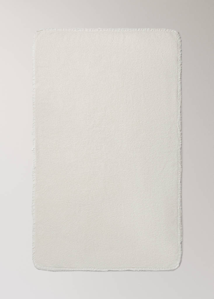 Cotton terry bath towel with frayed edge and flounce - thumbnail 5