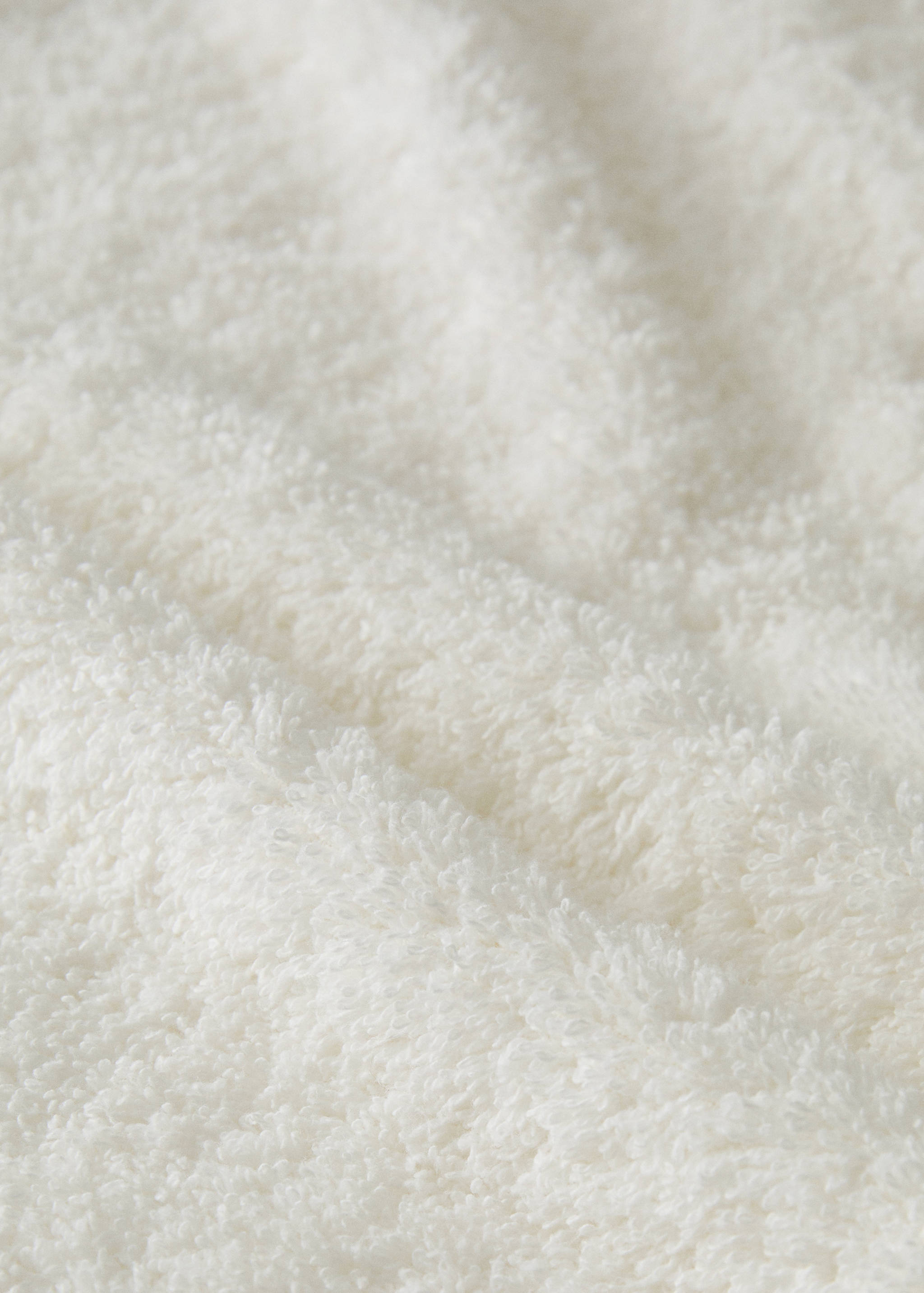 Πετσέτα μπάνιου βαμβακερή πετσετέ με ξέφτια στο τελείωμα και βολάν - Λεπτομέρεια του προϊόντος 1