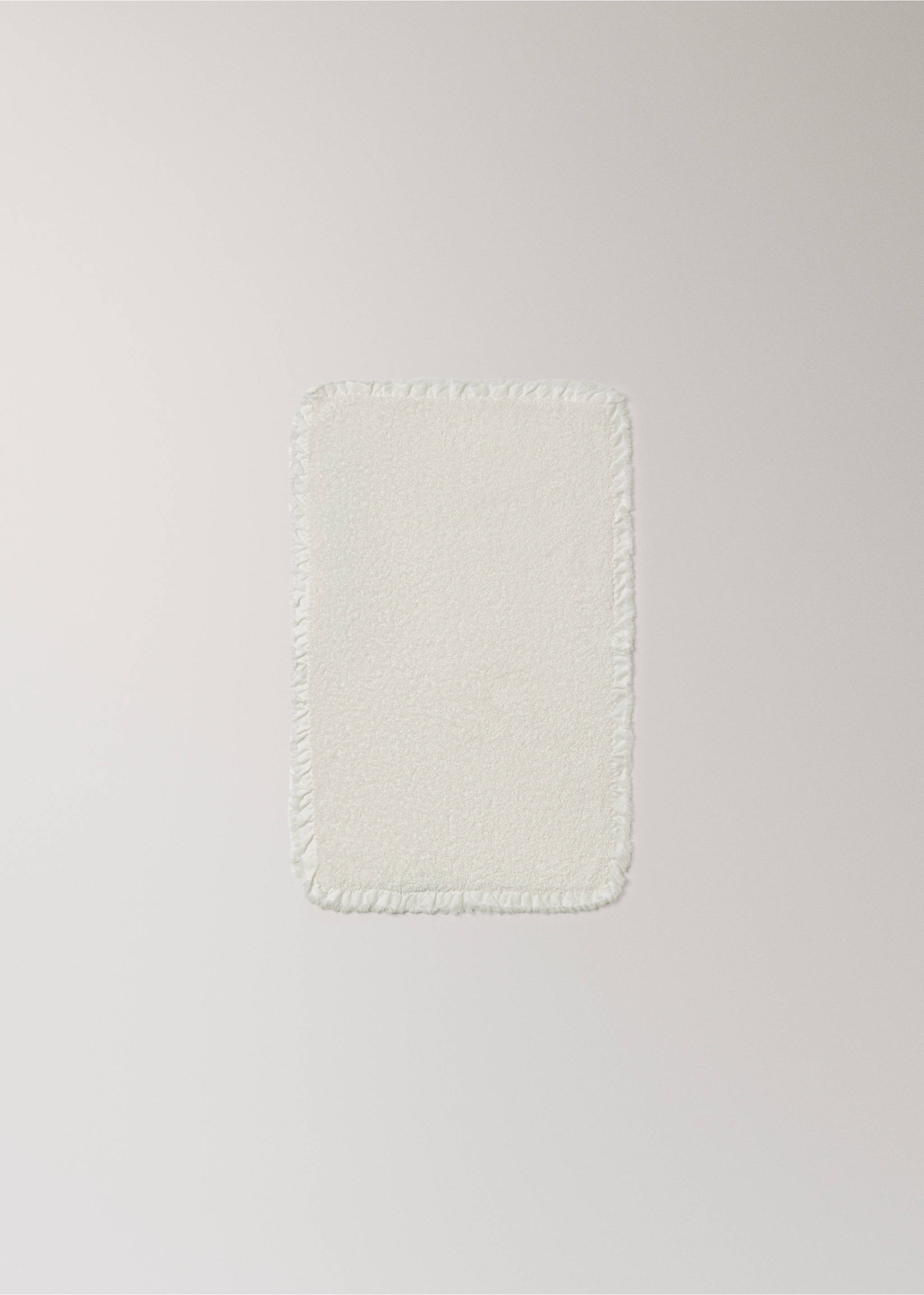 Püsküllü kenarlı volanlı pamuklu el havlusu - Ürün detayı 3, Ekrü. Ref: 27001601-00.