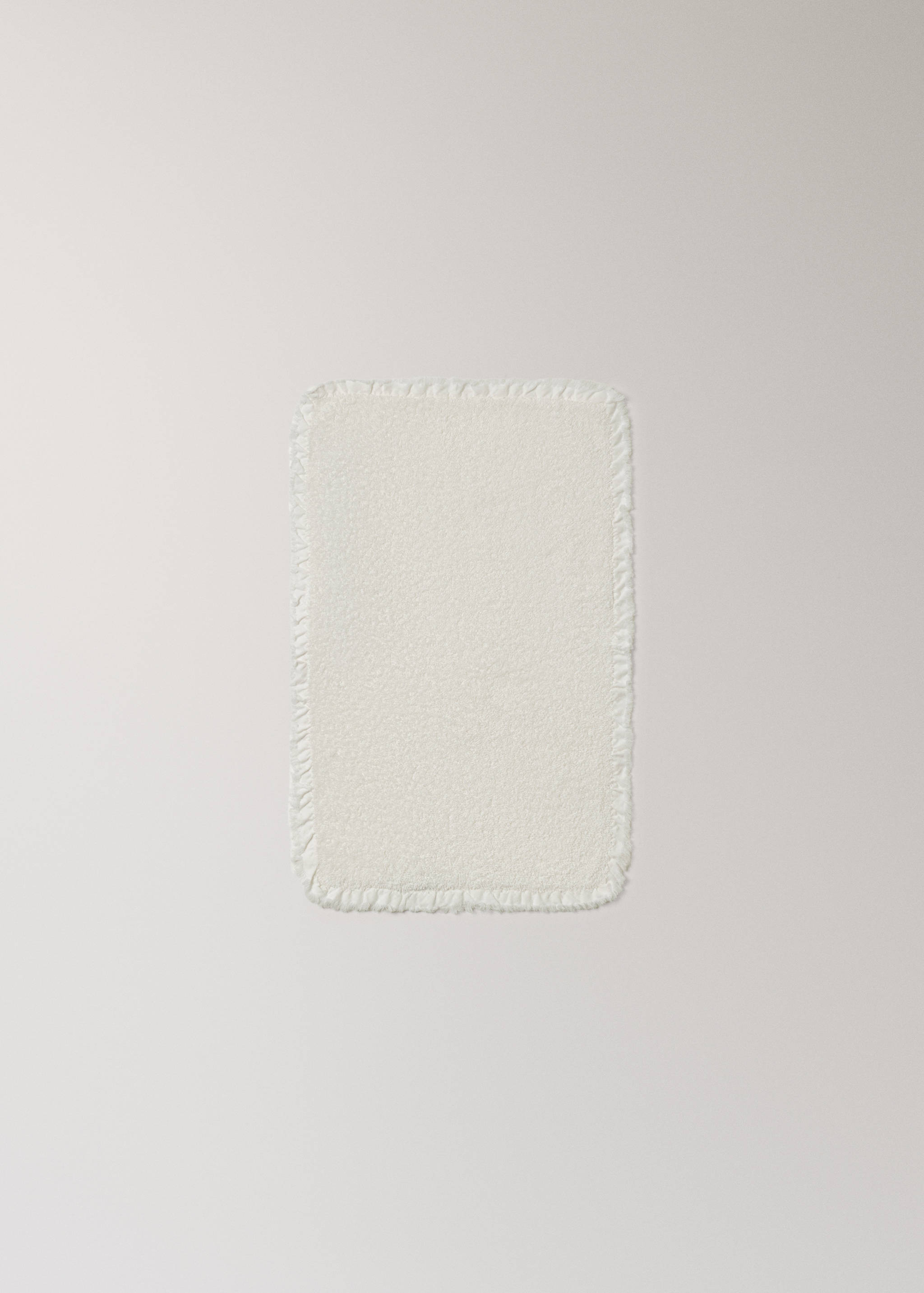 Frottee-Gästetuch aus Baumwolle mit ausgefranstem Rand und Rüschen - Detail des Artikels 3