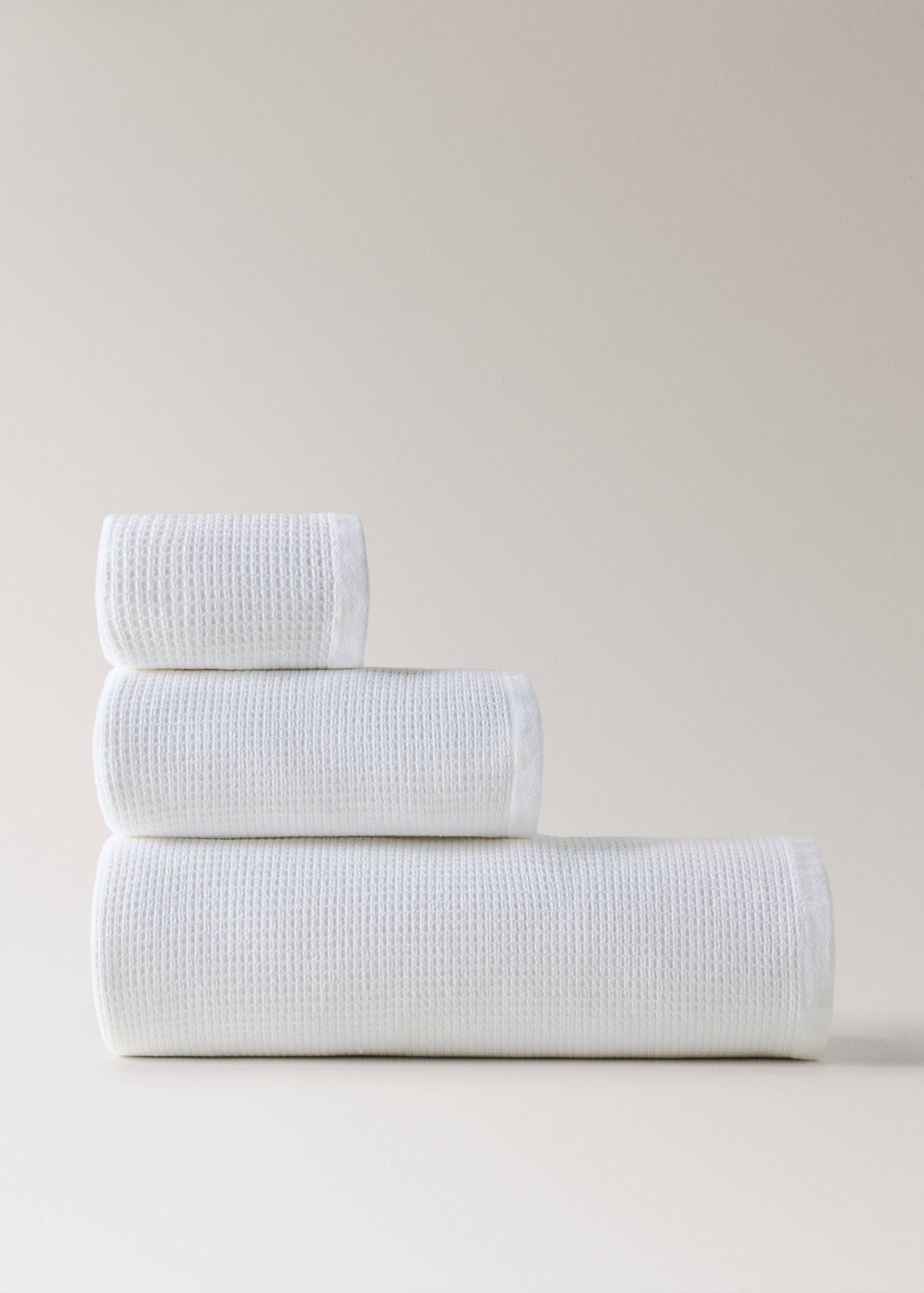 Πετσέτα προσώπου βαμβάκι διπλής όψης - Προϊόν χωρίς μοντέλο