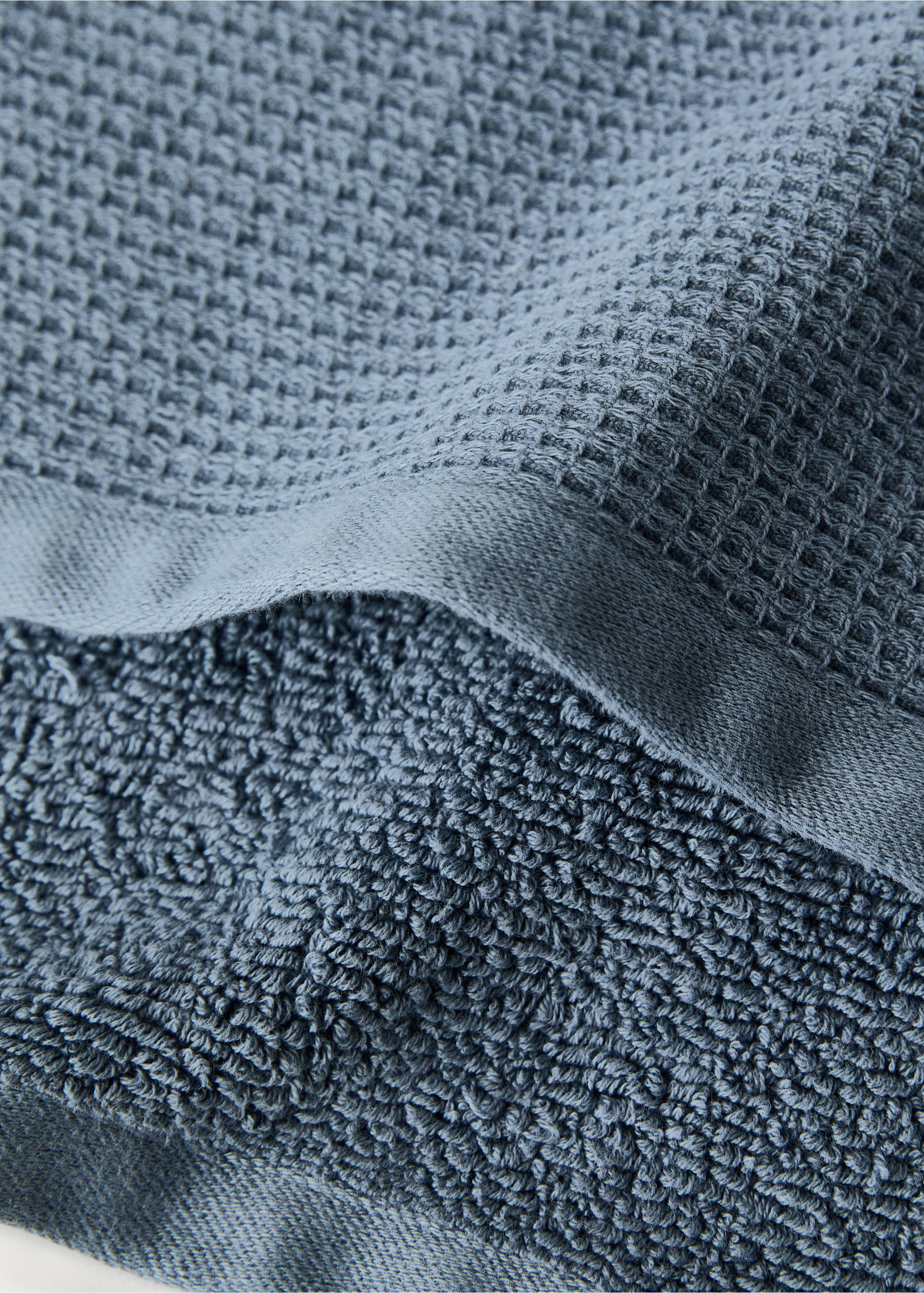 Pamuklu çift taraflı el havlusu - Ürün detayı 1, Çivit Mavisi. Ref: 27001602-00.