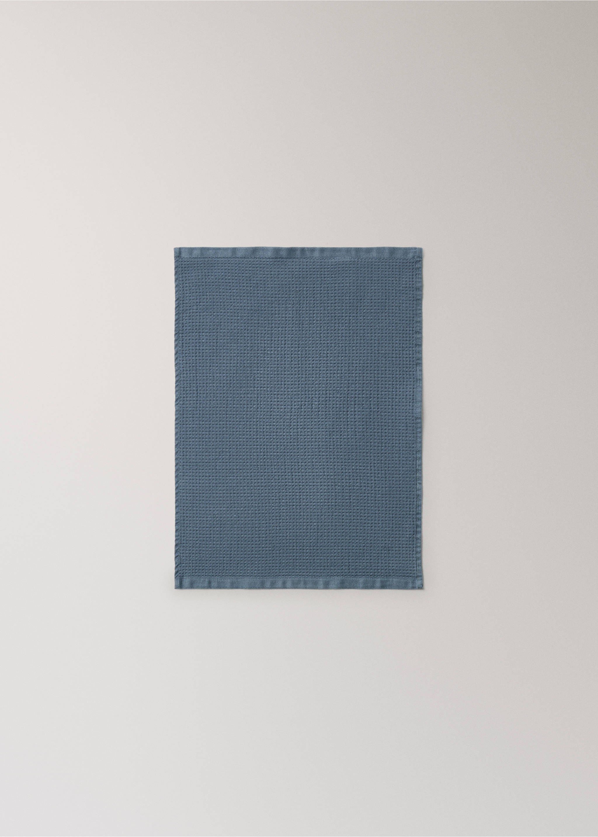 Pamuklu çift taraflı el havlusu - Ürün detayı 3, Çivit Mavisi. Ref: 27001602-00.