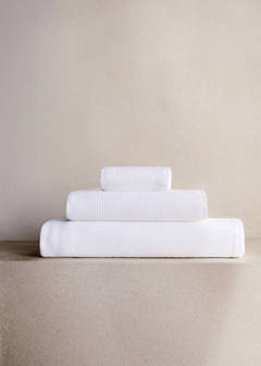 Reversible cotton washbasin towel — Off White 1