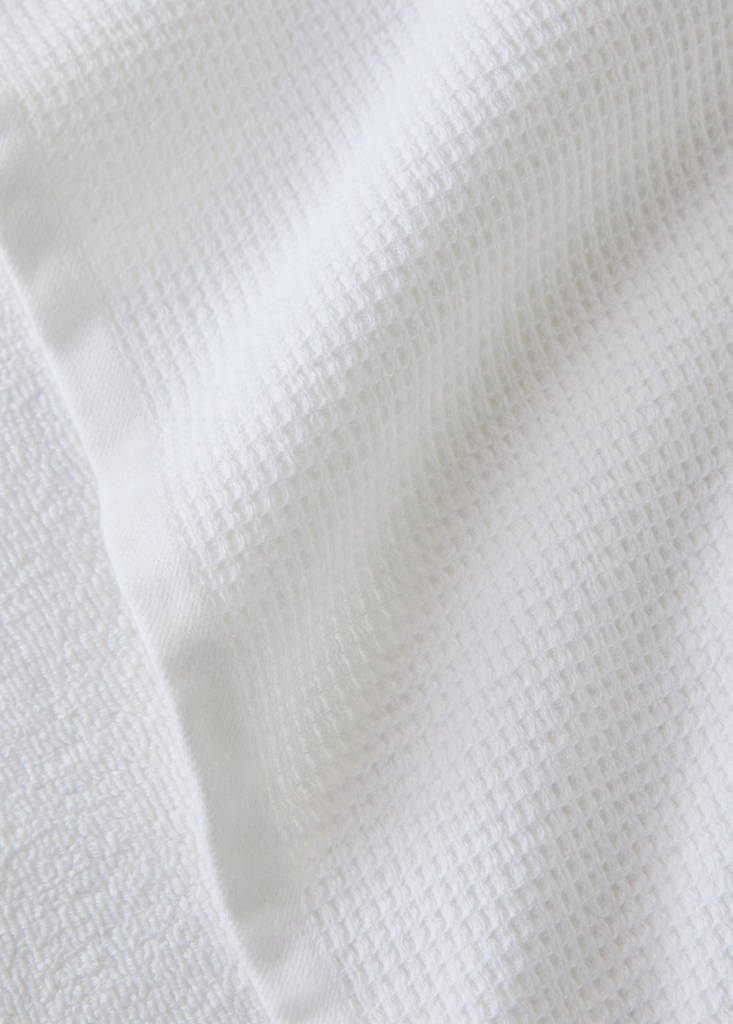 Reversible cotton washbasin towel — Off White