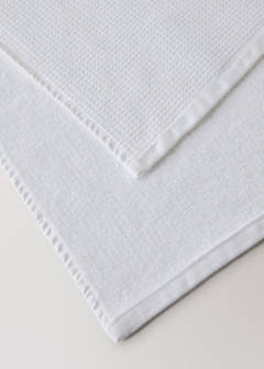 Reversible cotton washbasin towel — Off White 3