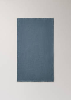 Reversible cotton washbasin towel — Indigo Blue 4