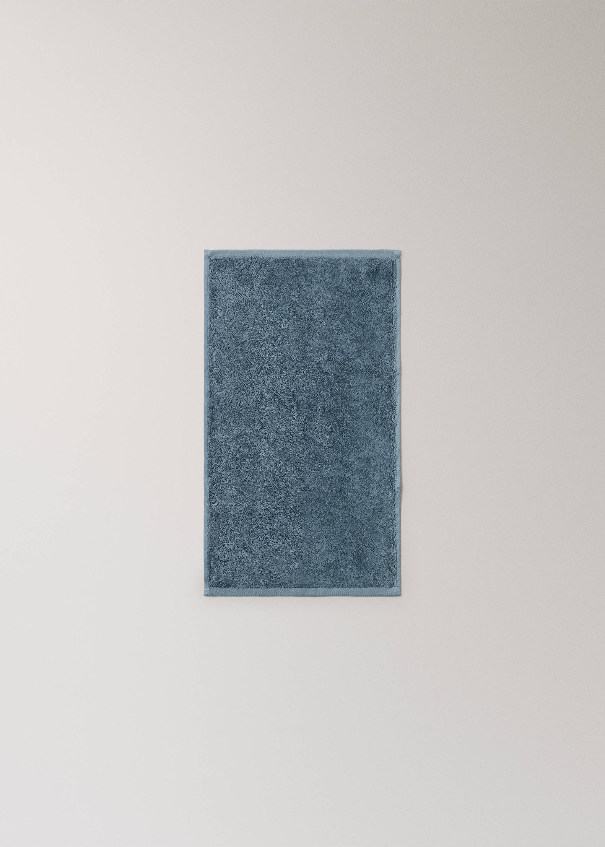 Soft cotton towel - Details of the article 3, Indigo Blue. Ref: 27001605-00.