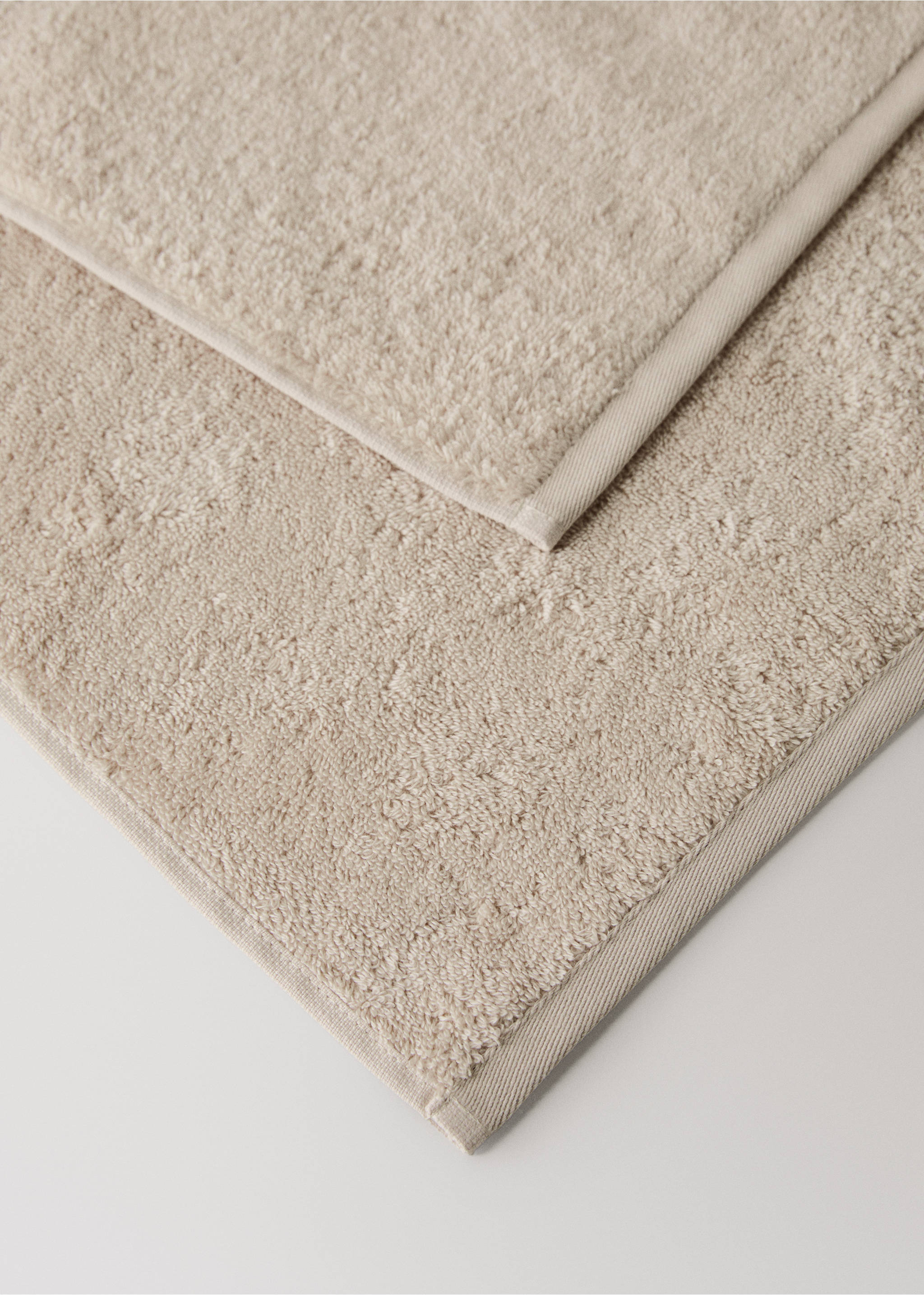 Gästhandduk i mjuk bomull - Detaljer om artikeln 2, Sand. Ref: 27001606-00.