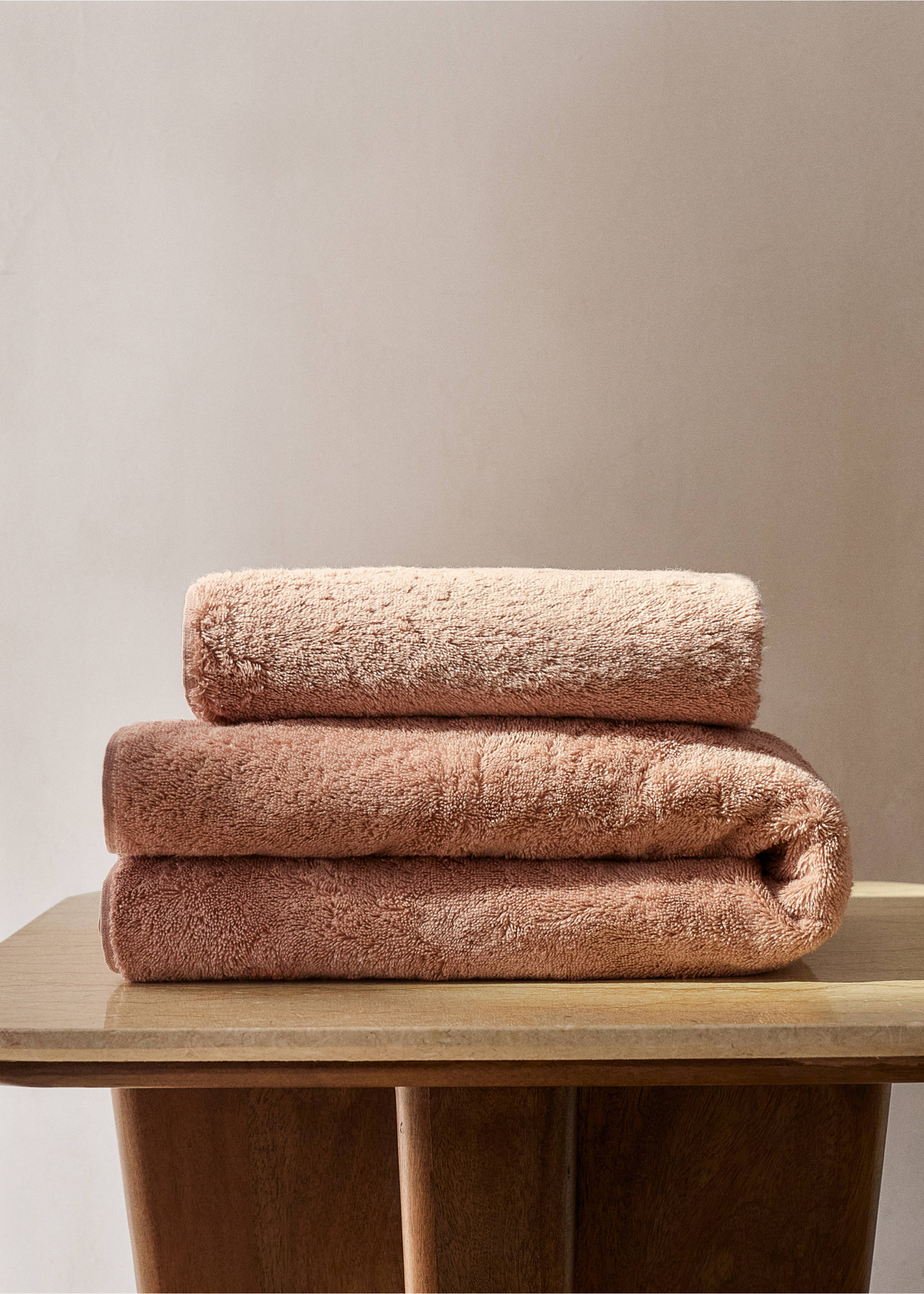 Gästhandduk i mjuk bomull - Allmän bild, Persika. Ref: 27001606-00.