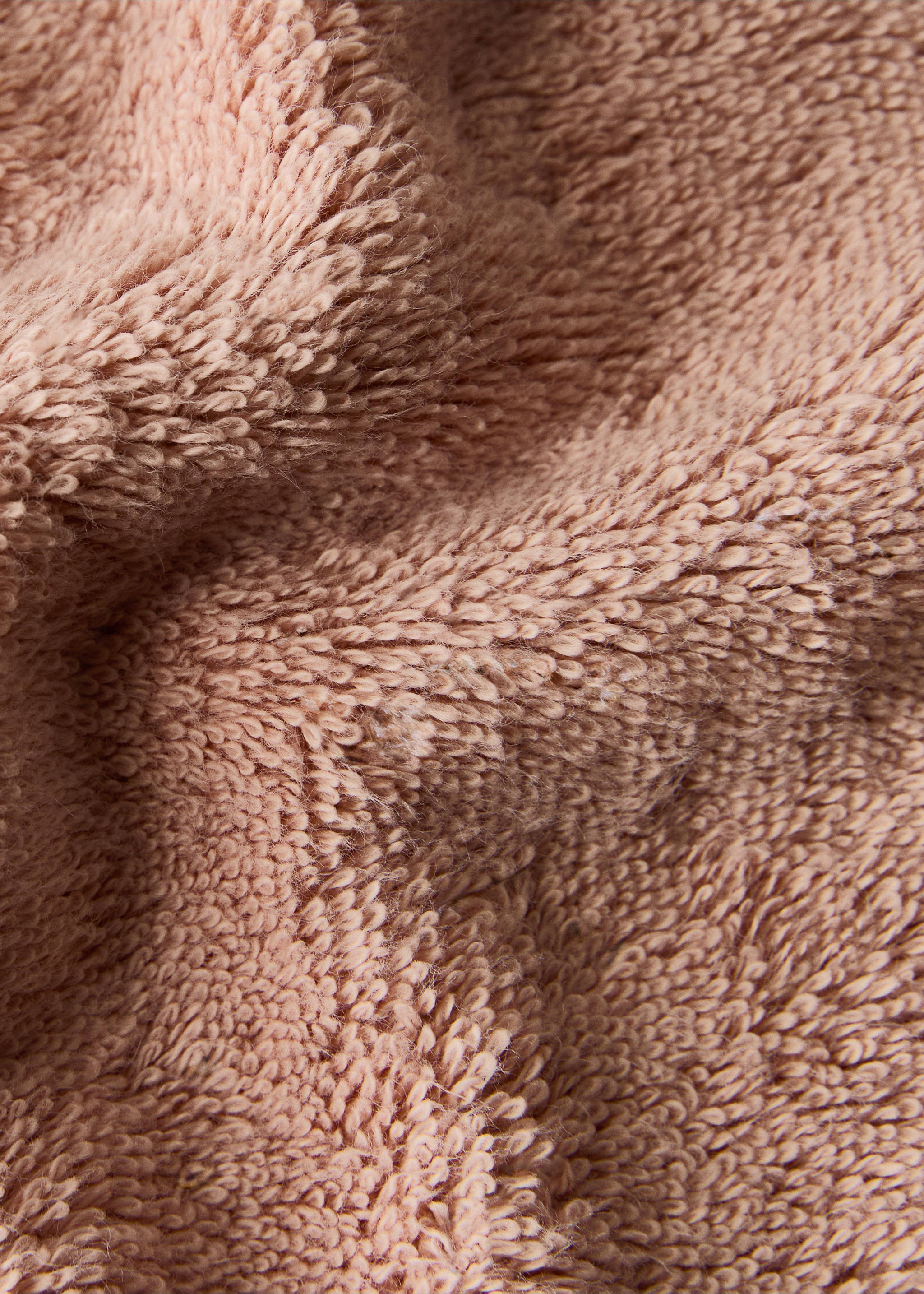 Duschtuch aus weicher Baumwolle - Detail des Artikels 1, Pfirsich. Ref: 27001607-00.