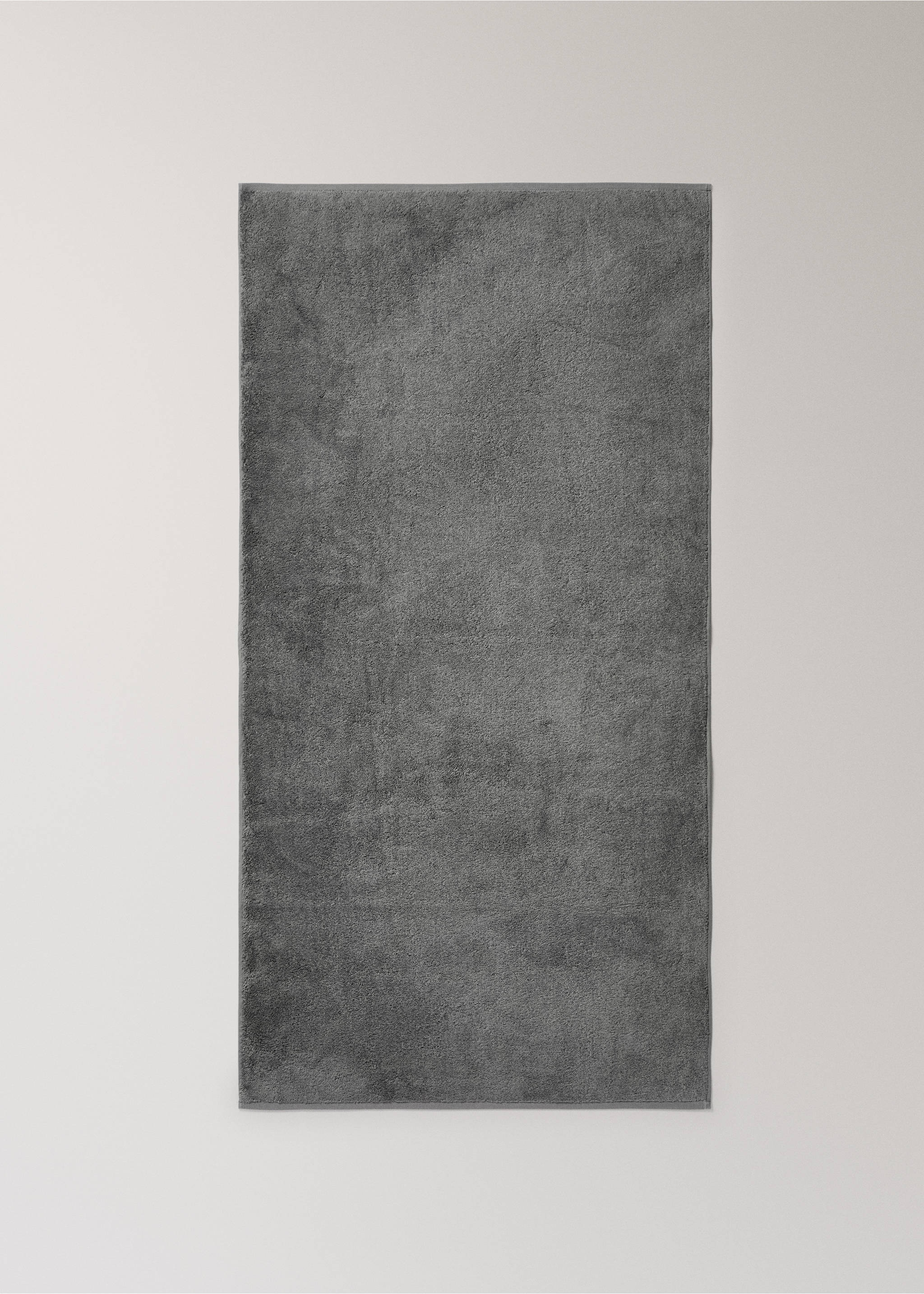 Toalha de duche de algodão suave - Pormenor do artigo 3, Cinzento-escuro. Ref: 27001607-00.