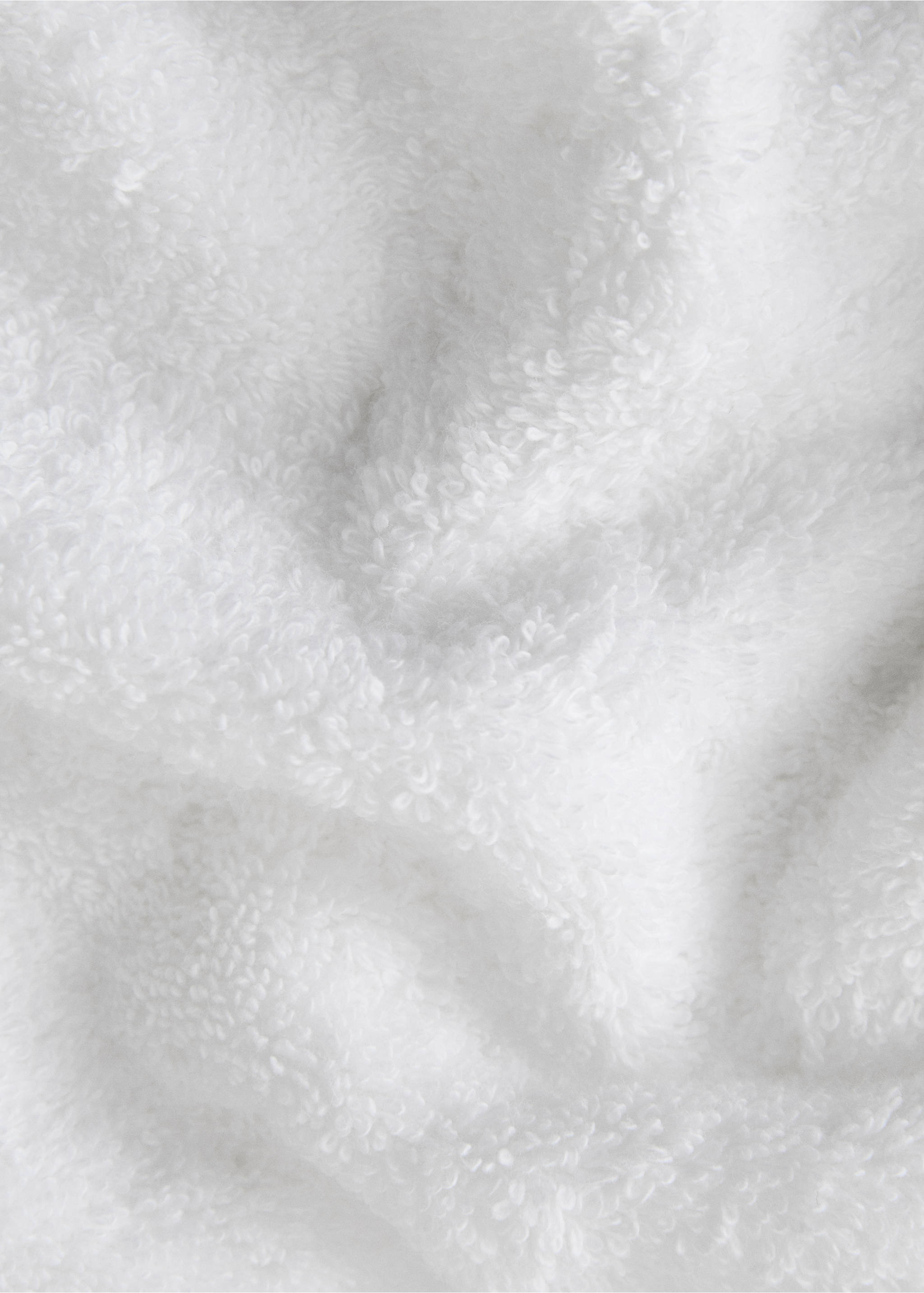 Soft cotton bath towel - Details of the article 1, White. Ref: 27001608-00.