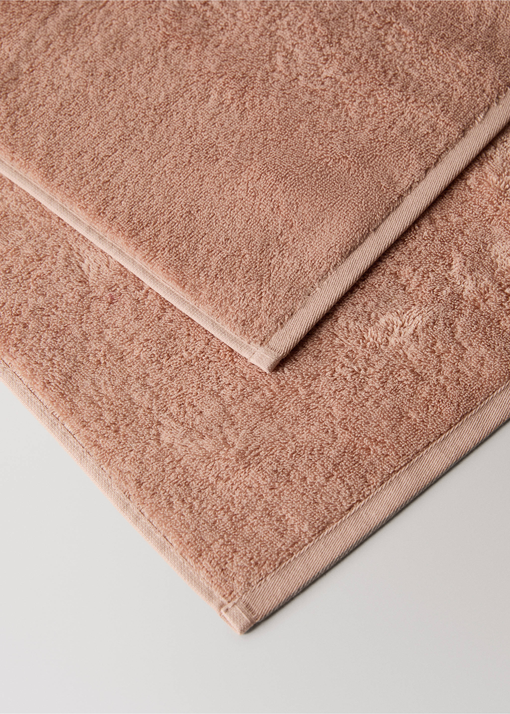 Badetuch aus weicher Baumwolle - Detail des Artikels 2, Pfirsich. Ref: 27001608-00.