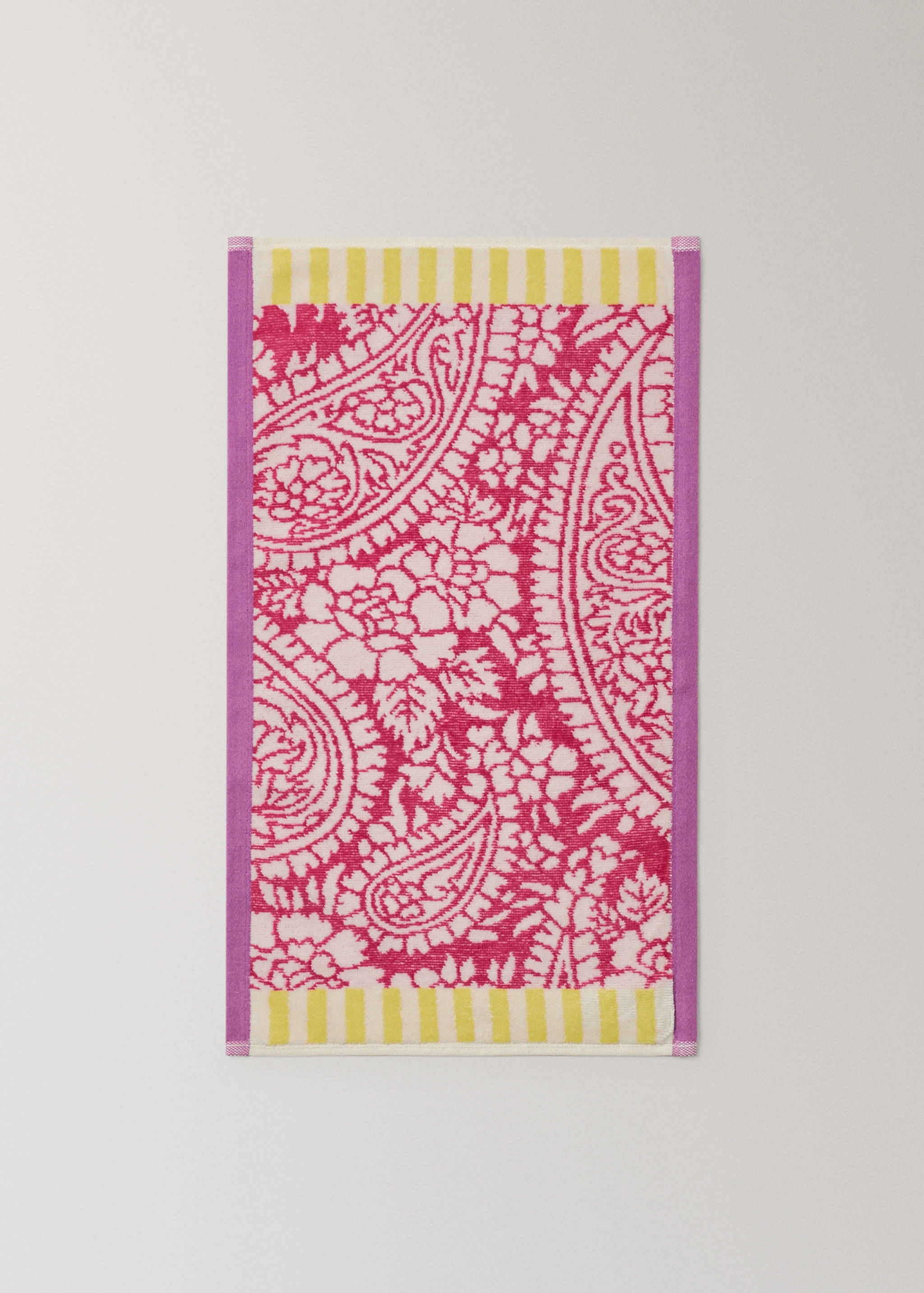 Meerkleurige handdoek van jacquard-katoen badstof - Detail van het artikel 3