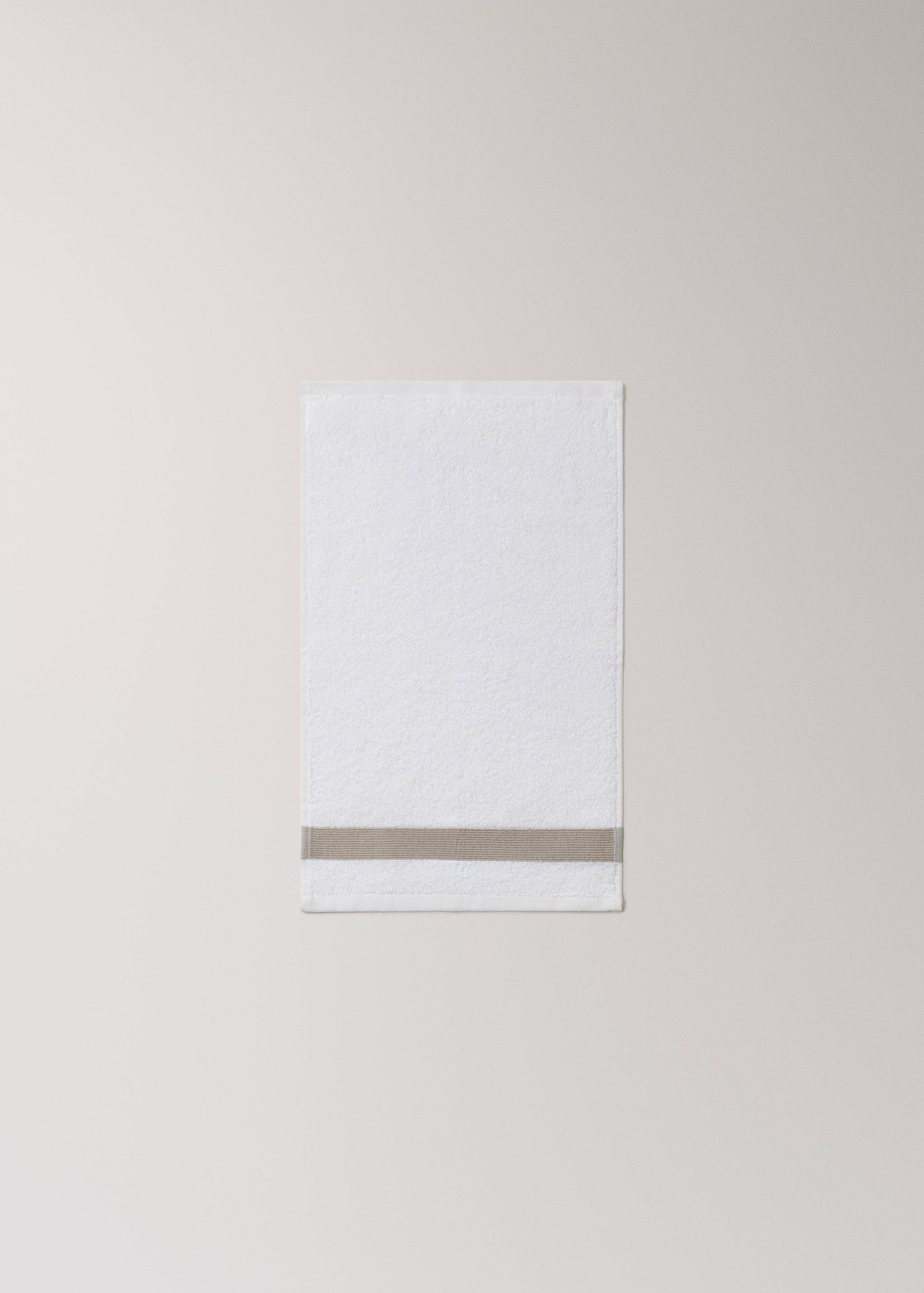 Serviette invité en coton jacquard à rayures multicolores - Détail de l'article 3