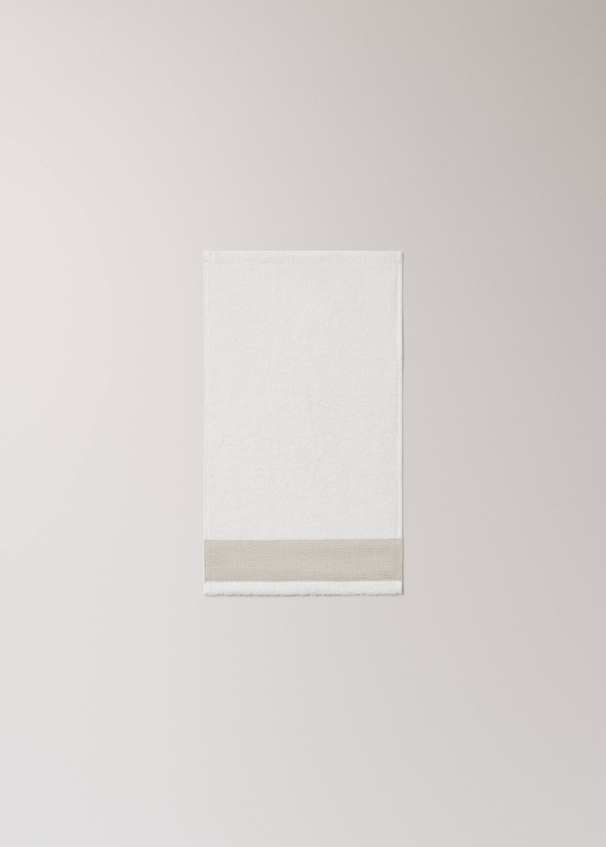 Serviette invité coton bouclette finition lin - Détail de l'article 3