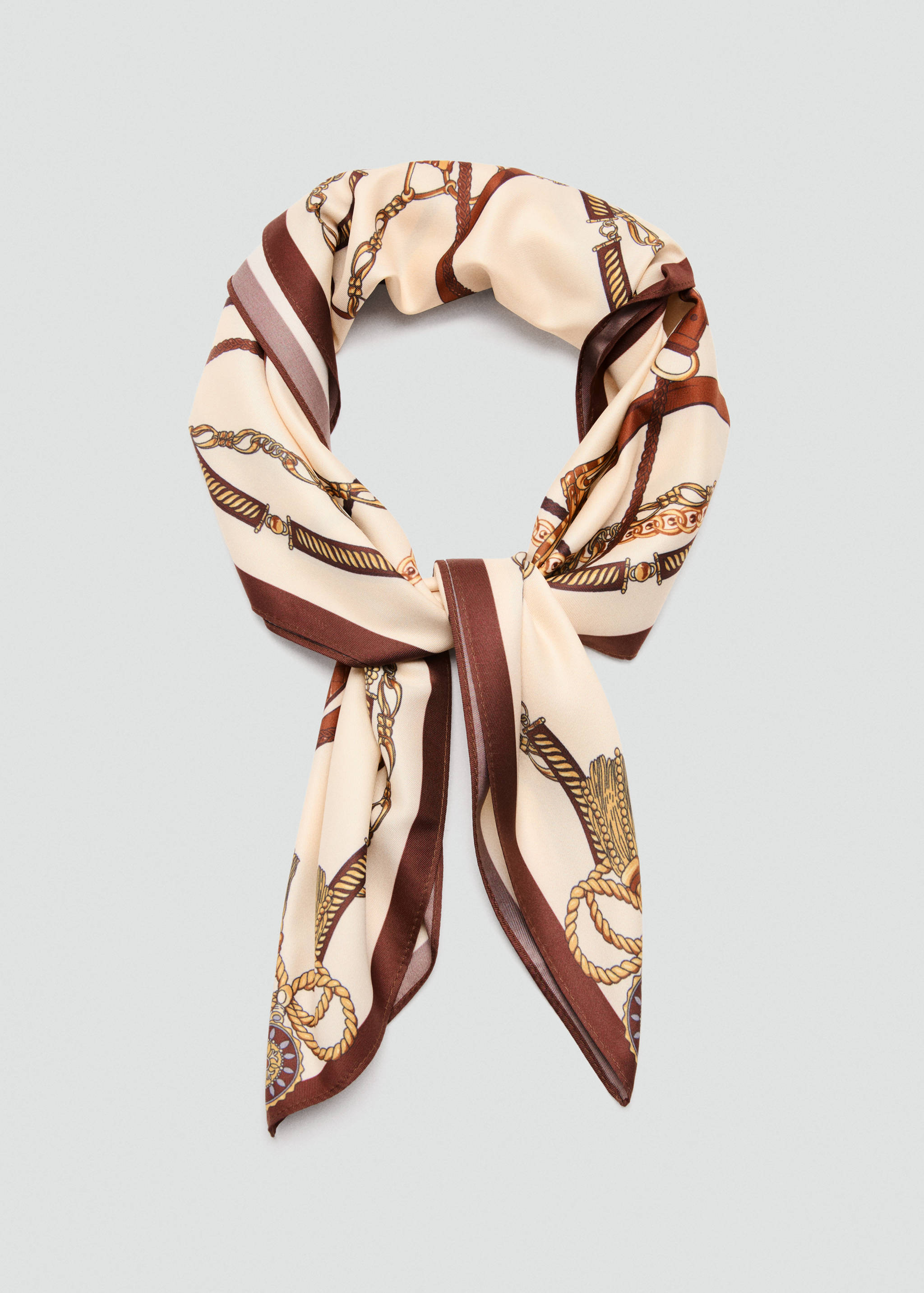 Chain-print scarf - Details of the article 1