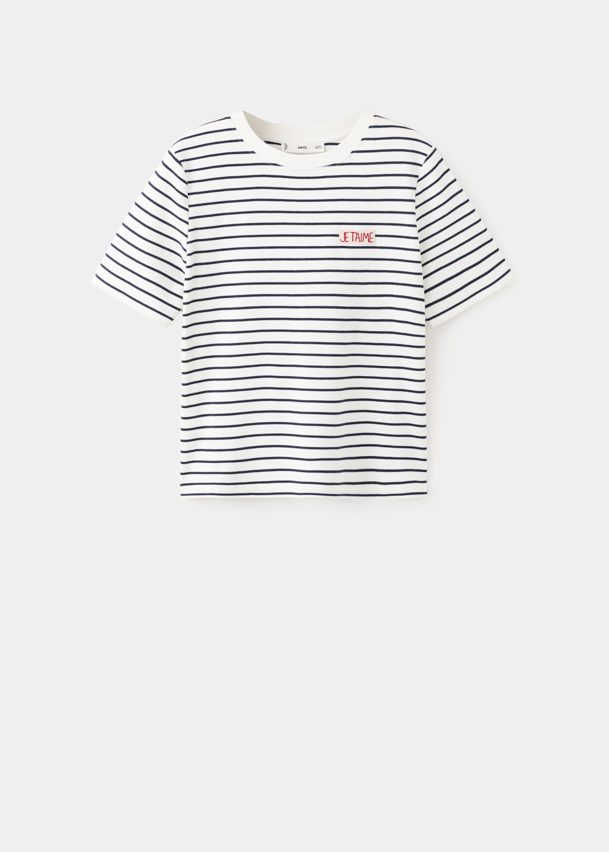 Striped shirt with embroidered details - Article without model