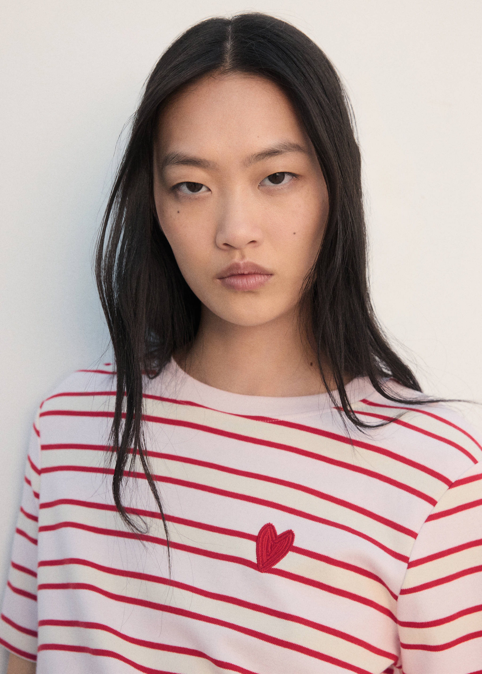 Chemise rayée avec détails brodés - Détail de l'article 1