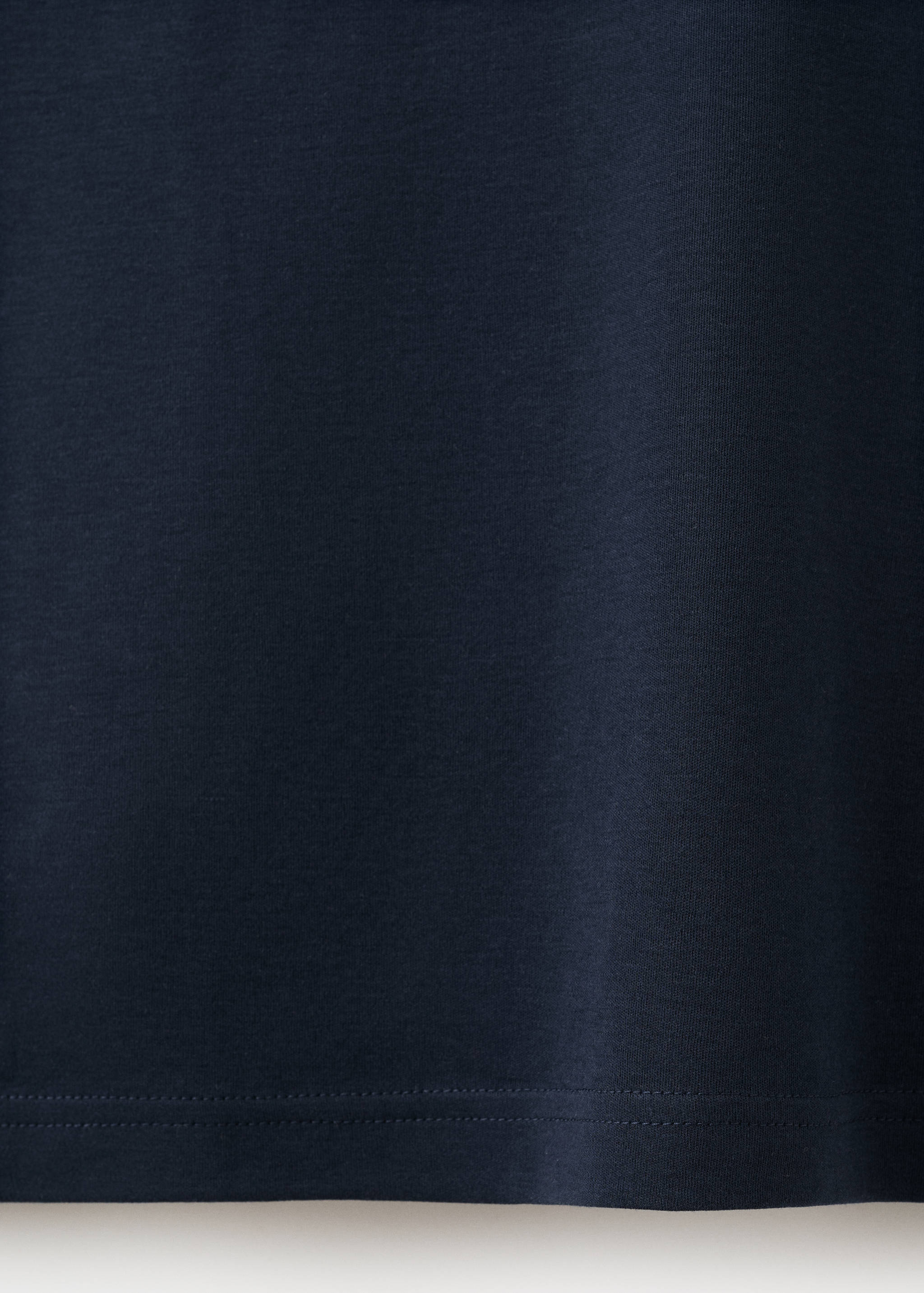 Cotton t-shirt with pucker detail - Details of the article 0