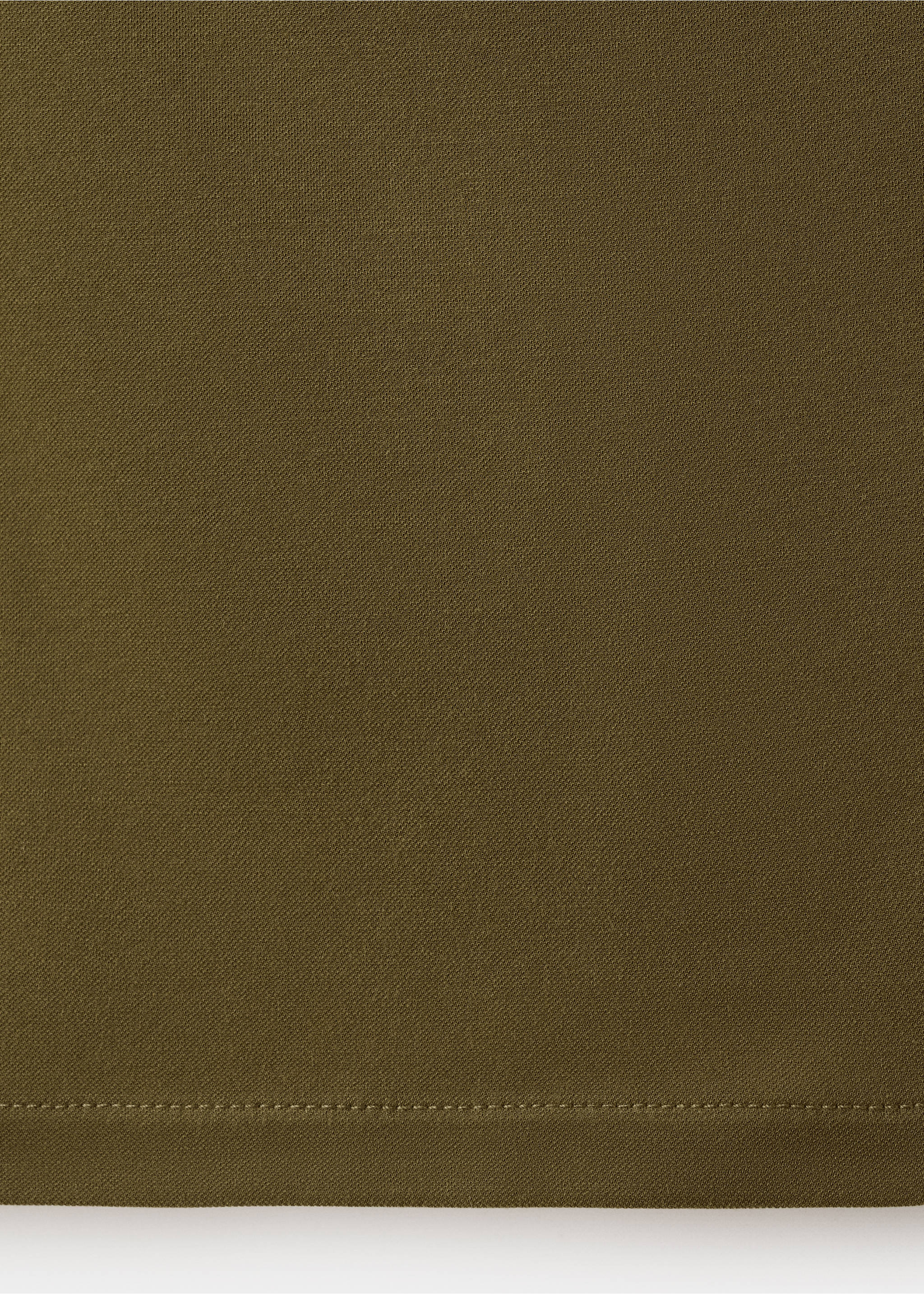 Футболка с асимметричной горловиной и сборками - Деталь изделия 0, Хаки. Ref: 27002545-00.