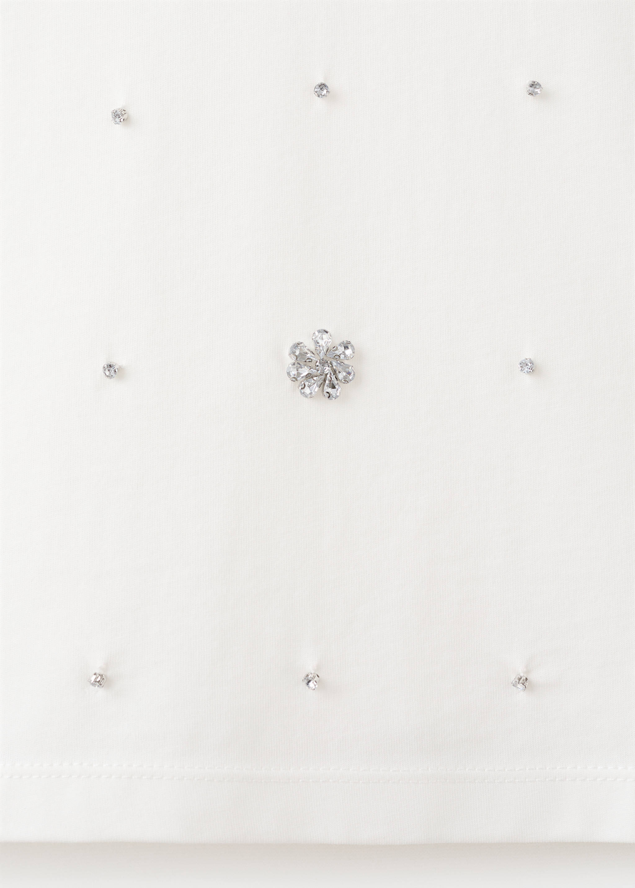 T-skjorte i bomull med strass - Artikkeldetalj 8