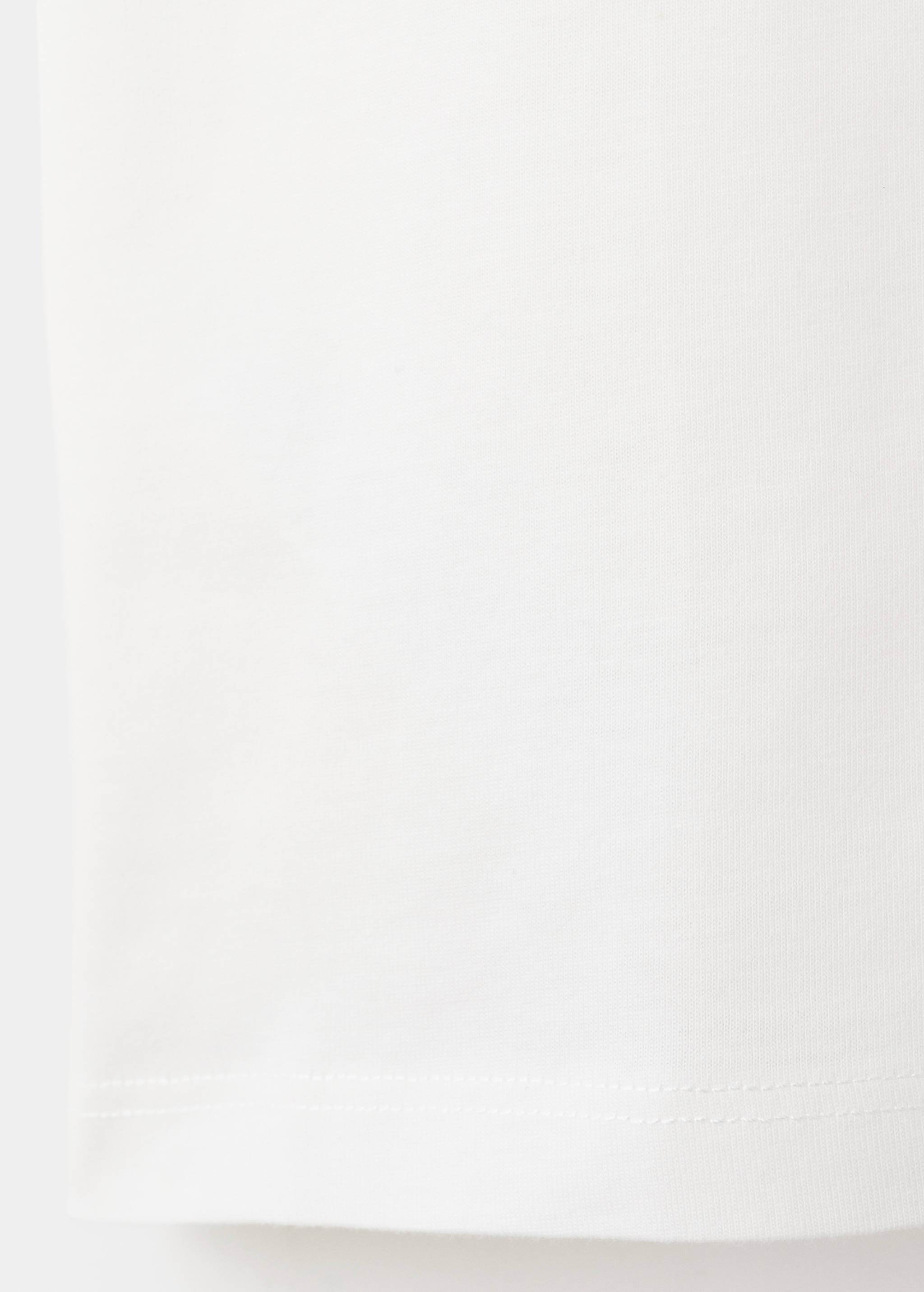 Floral-embroidered cotton t-shirt - Details of the article 0