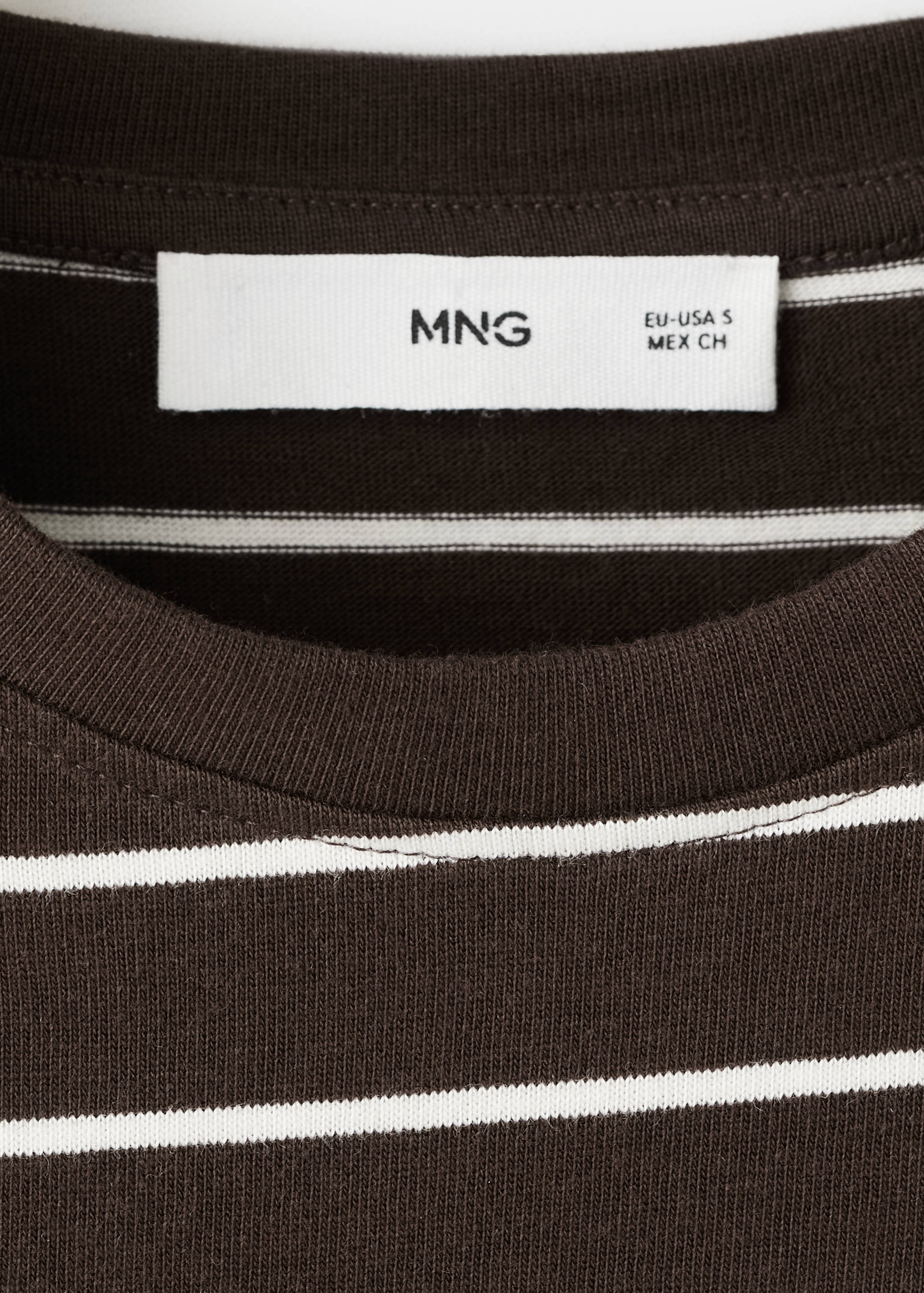 T-shirt coton à rayures - Détail de l'article 8