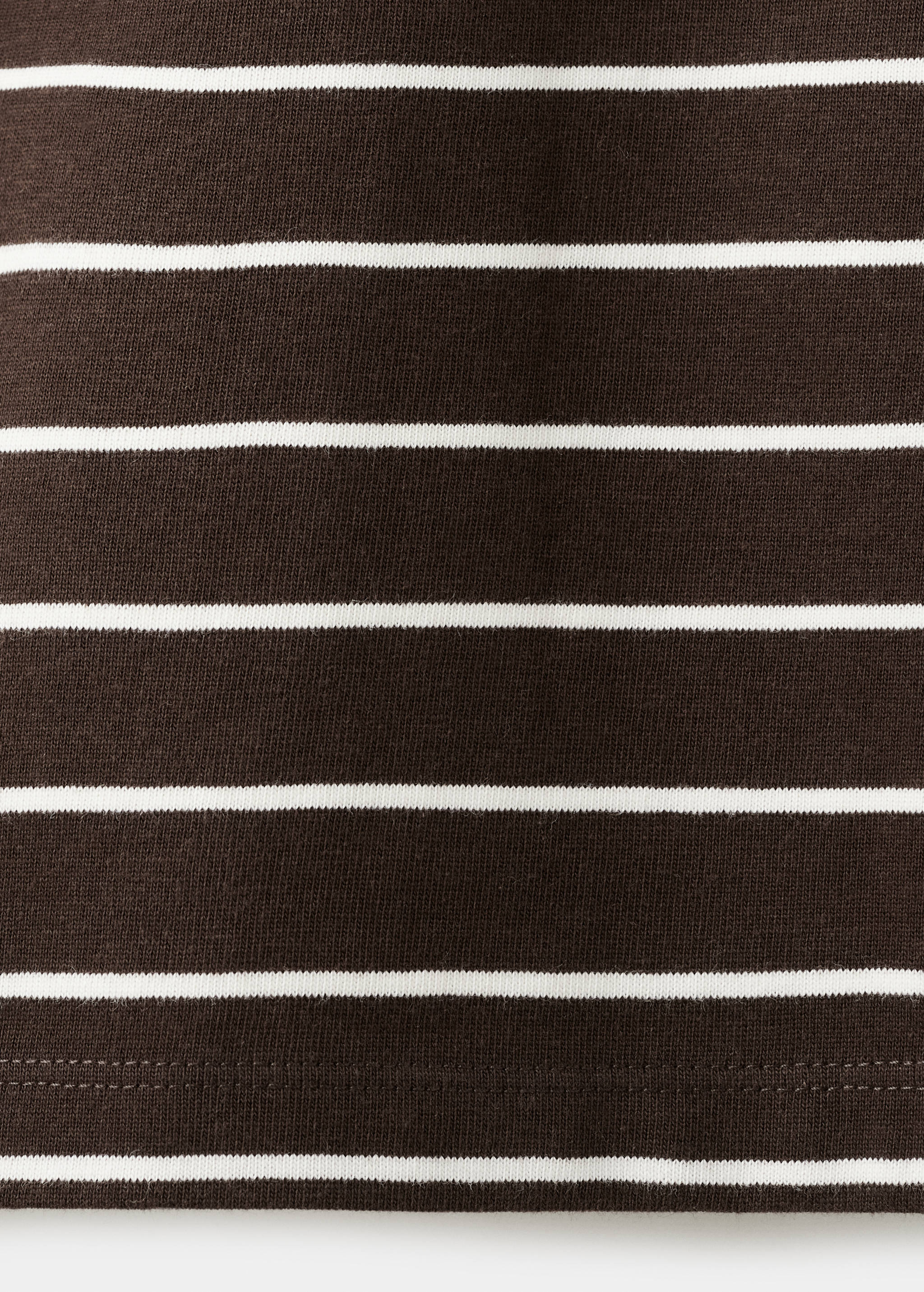 T-shirt coton à rayures - Détail de l'article 0