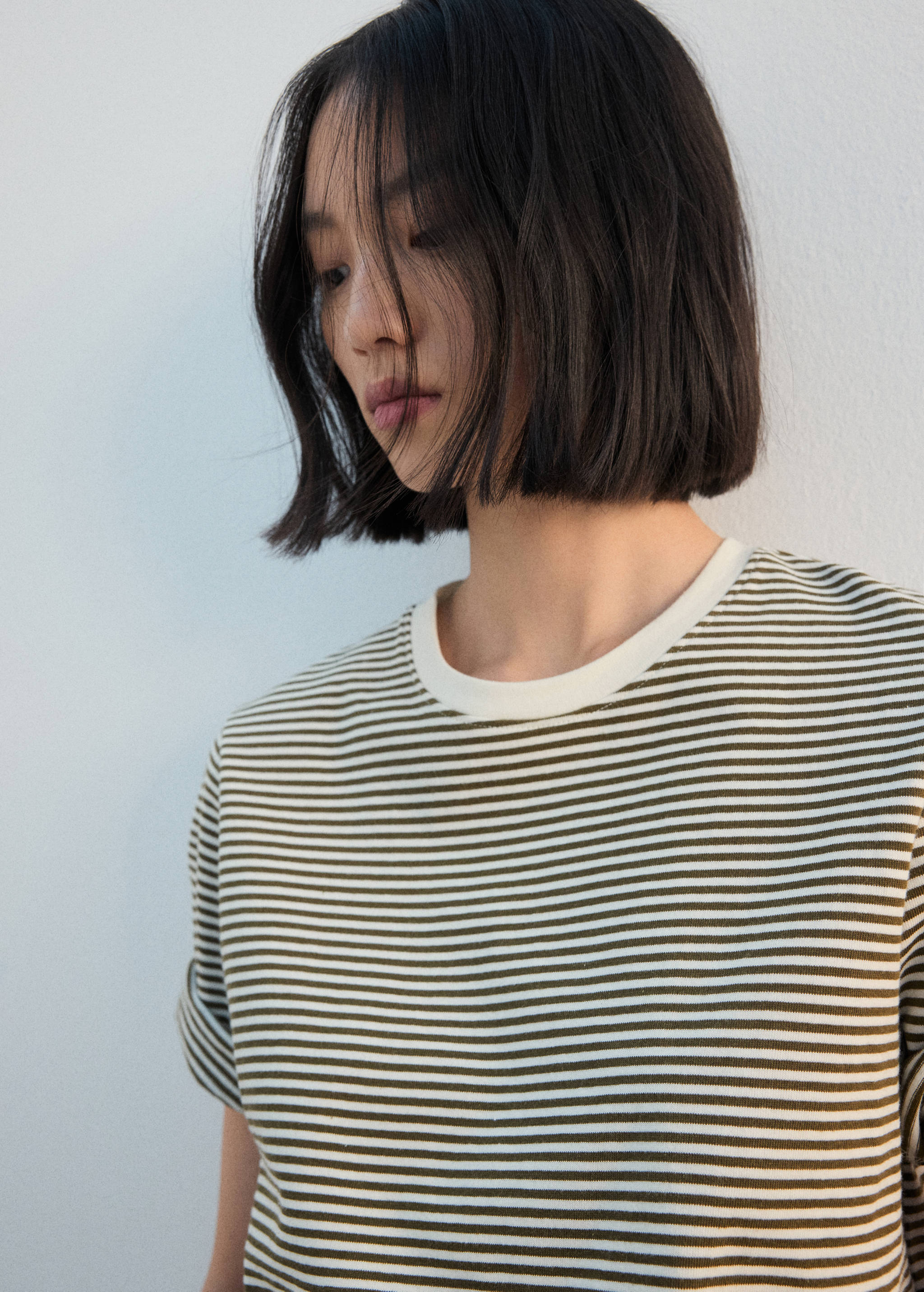 Striped cotton T-shirt - Details of the article 2