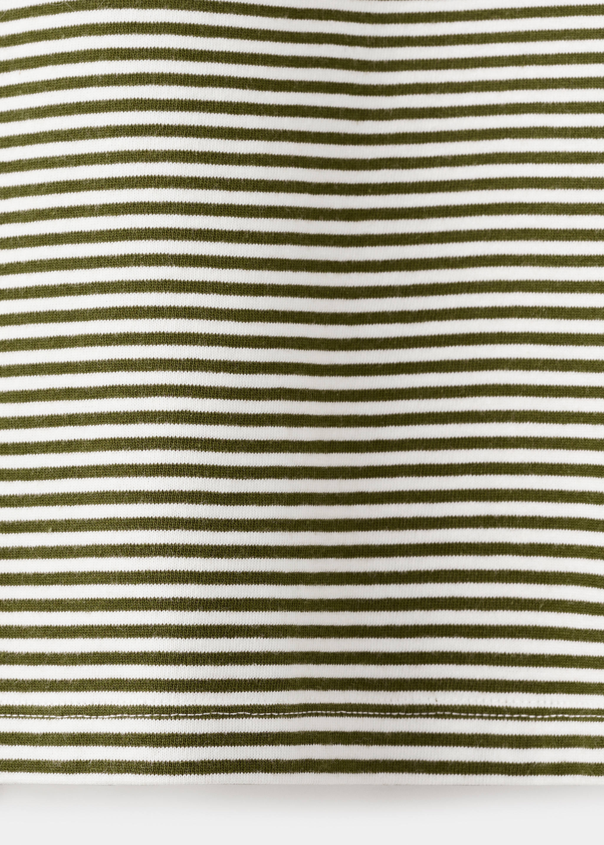 Striped cotton T-shirt - Details of the article 0