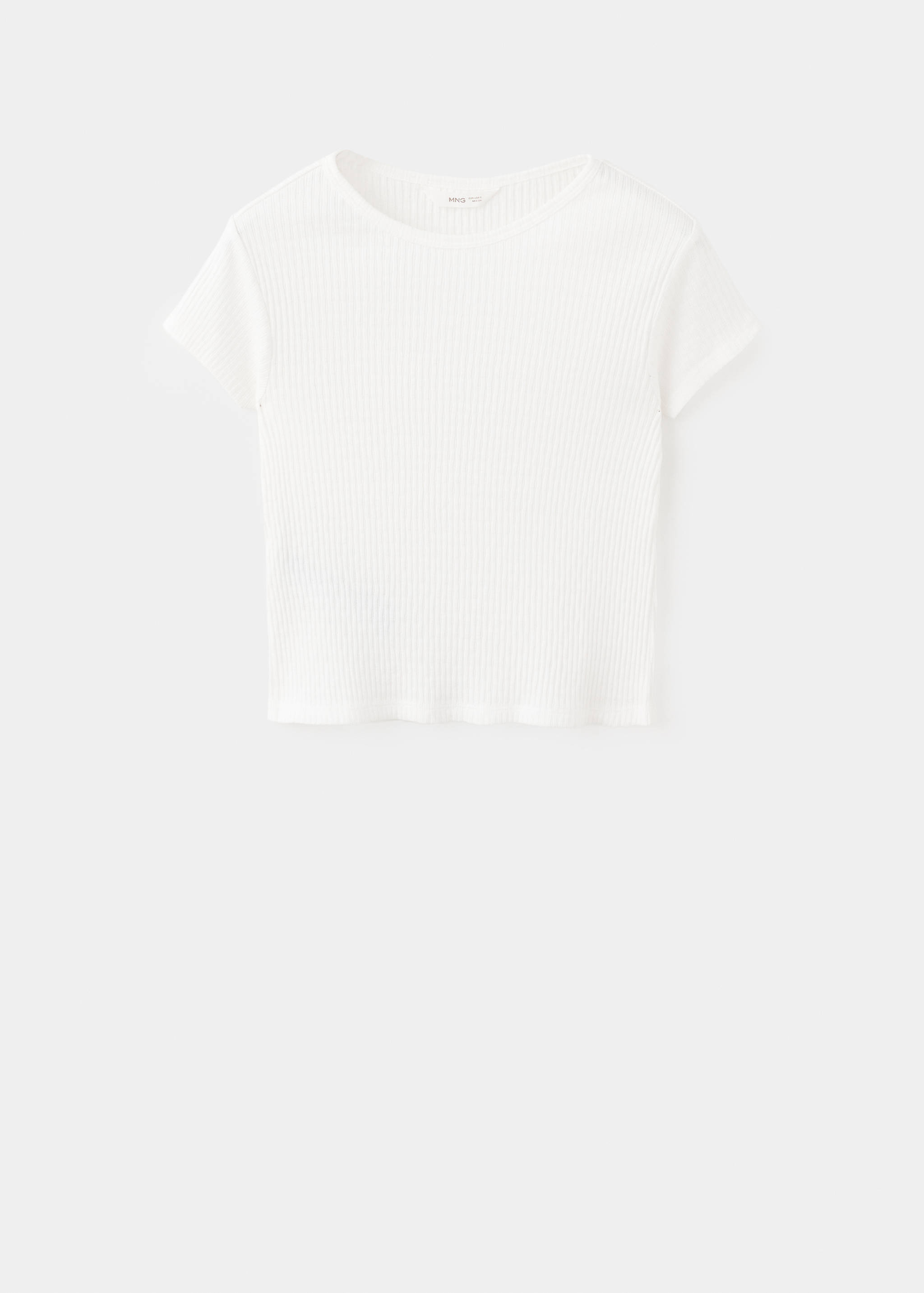 Футболка из трикотажа в рубчик - Изделие без модели