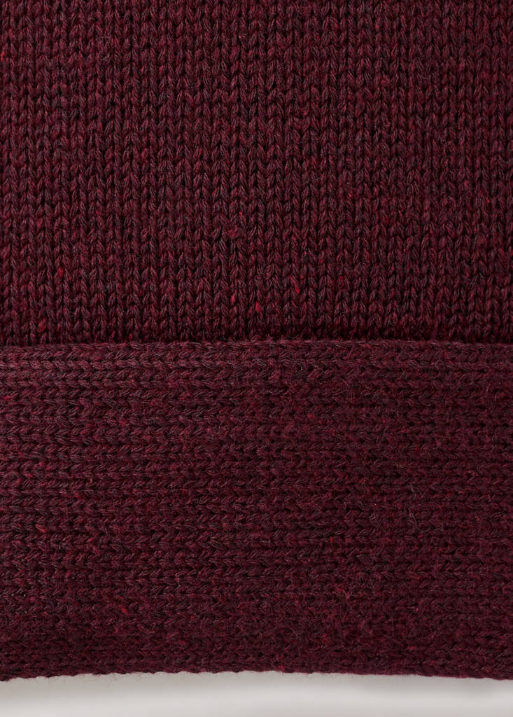 Fine-knit sweater — Maroon