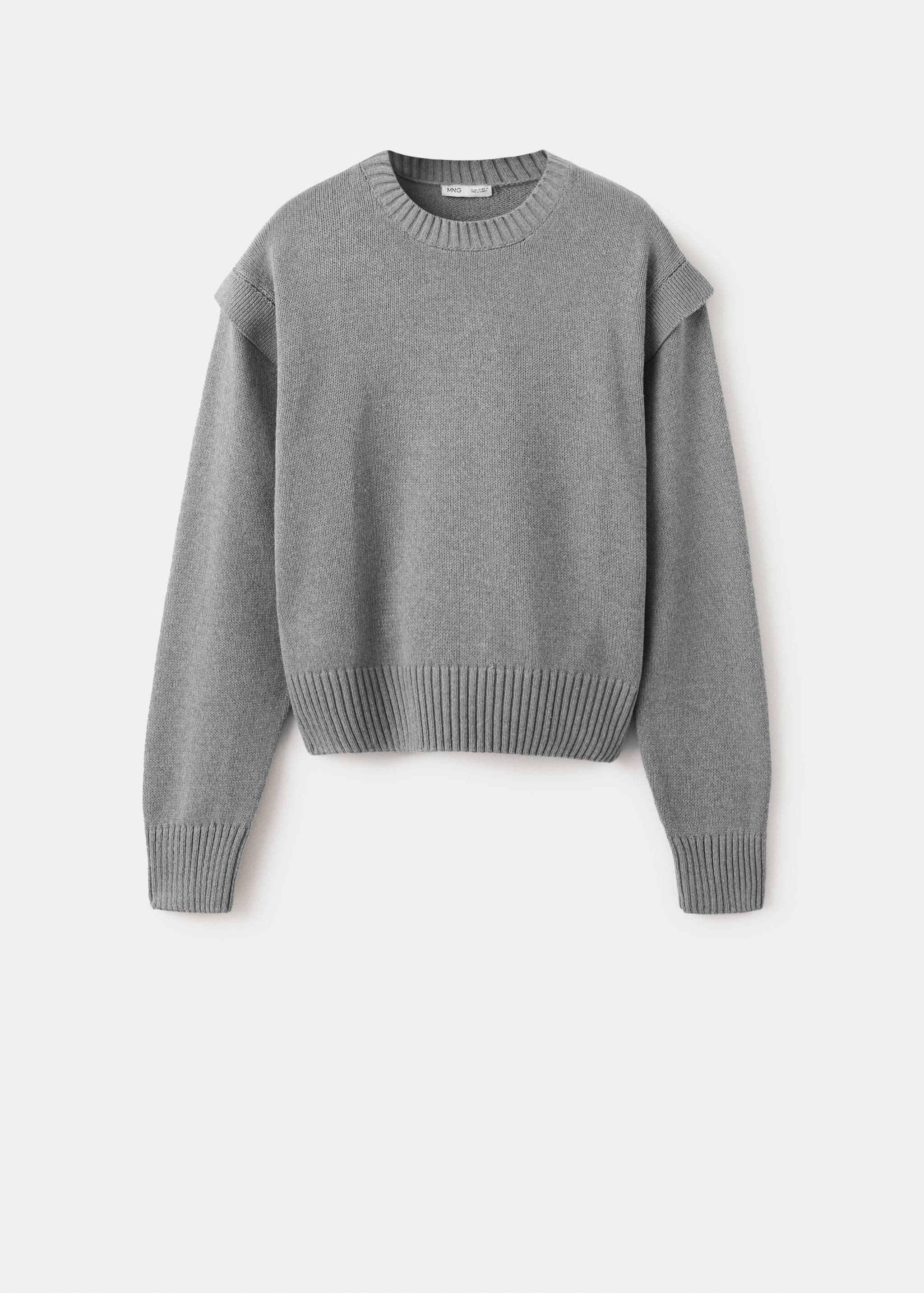 Свитер с деталями на плечах - Изделие без модели