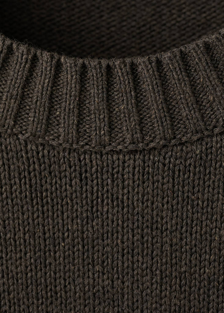 Jumper with shoulder detail — Brown