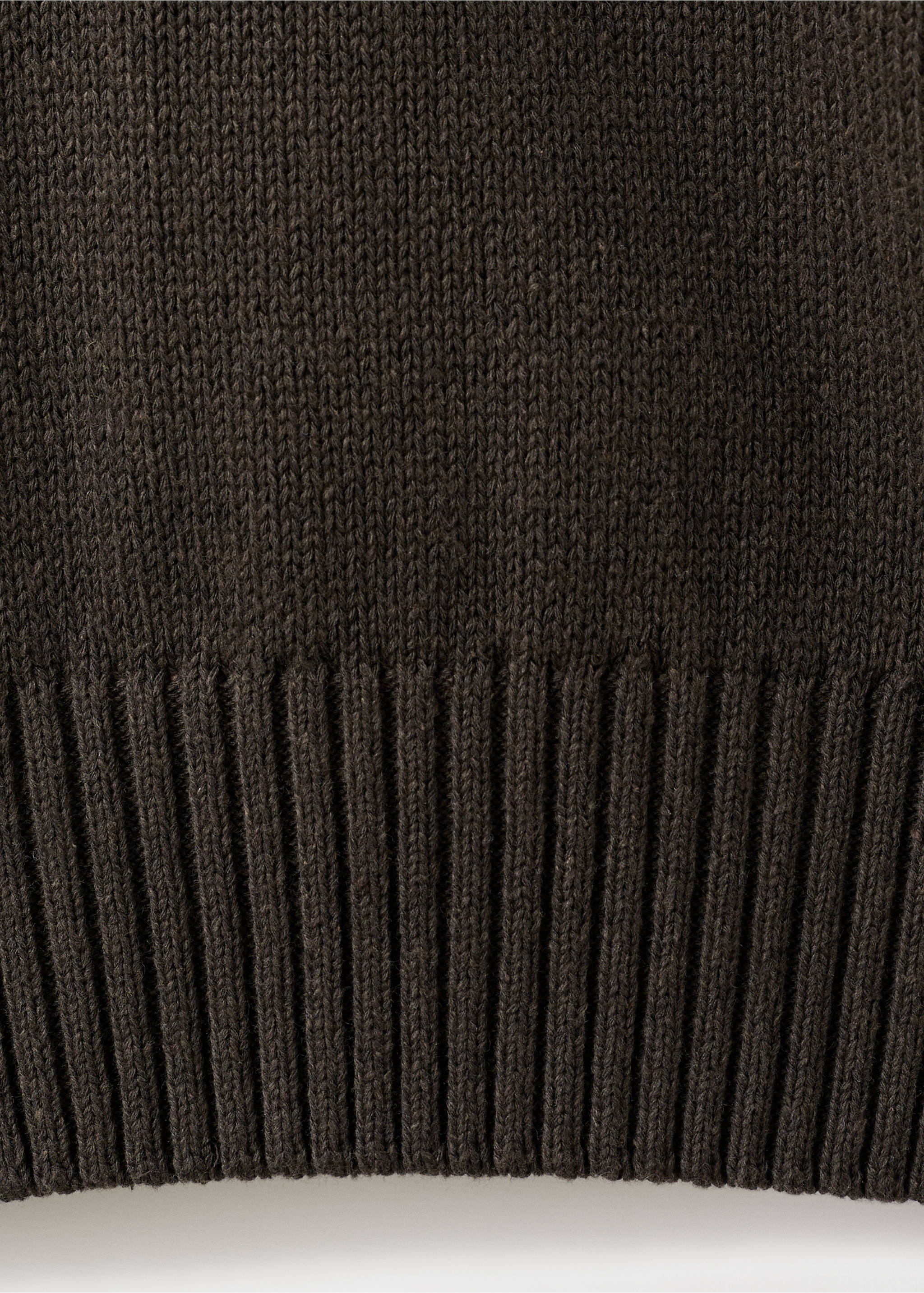 Свитер с деталями на плечах - Деталь изделия 0, Коричневый. Ref: 27002557-00.