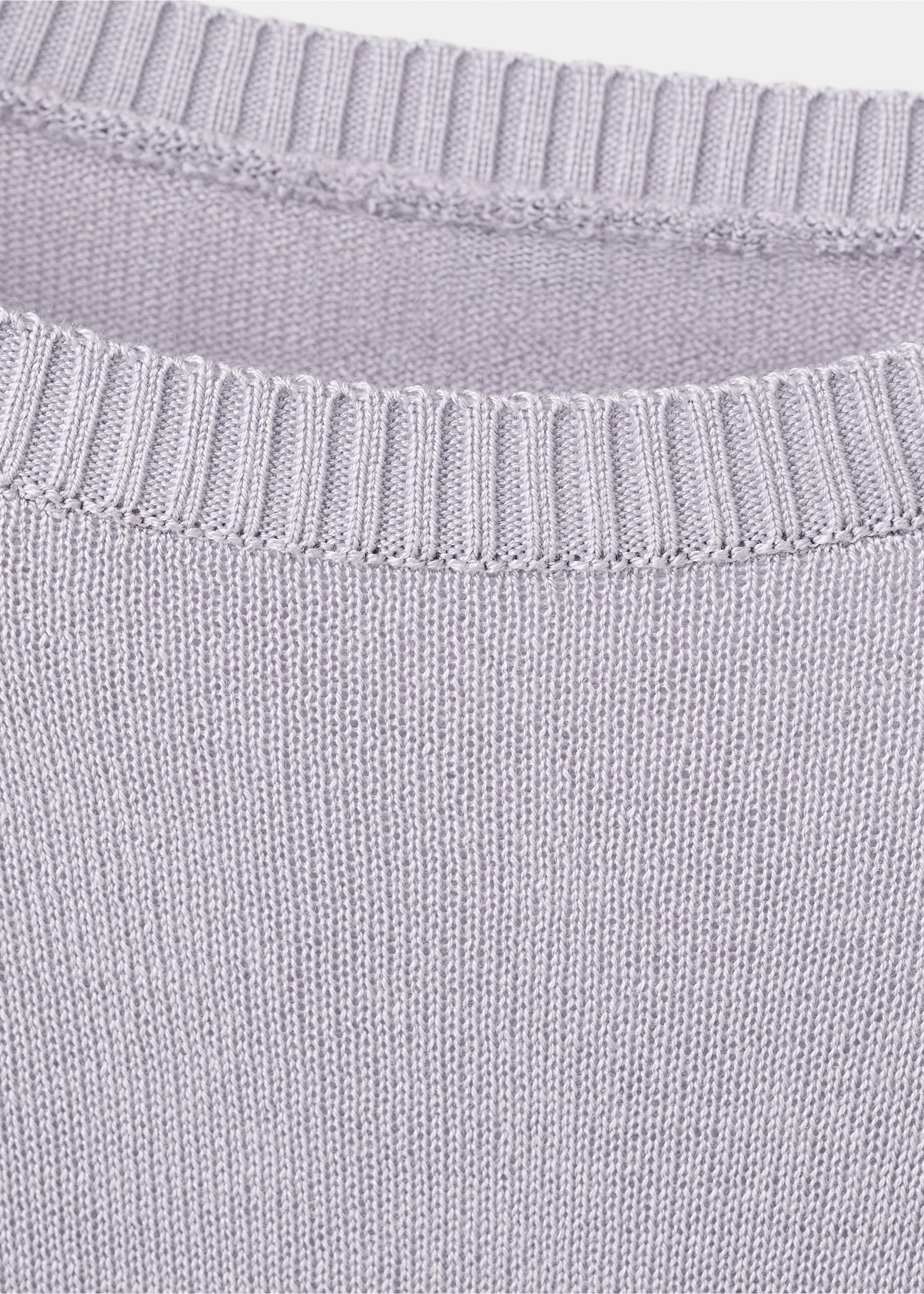 Boat neck sweater - Details of the article 8, Light/Pastel Purple. Ref: 27002559-00.