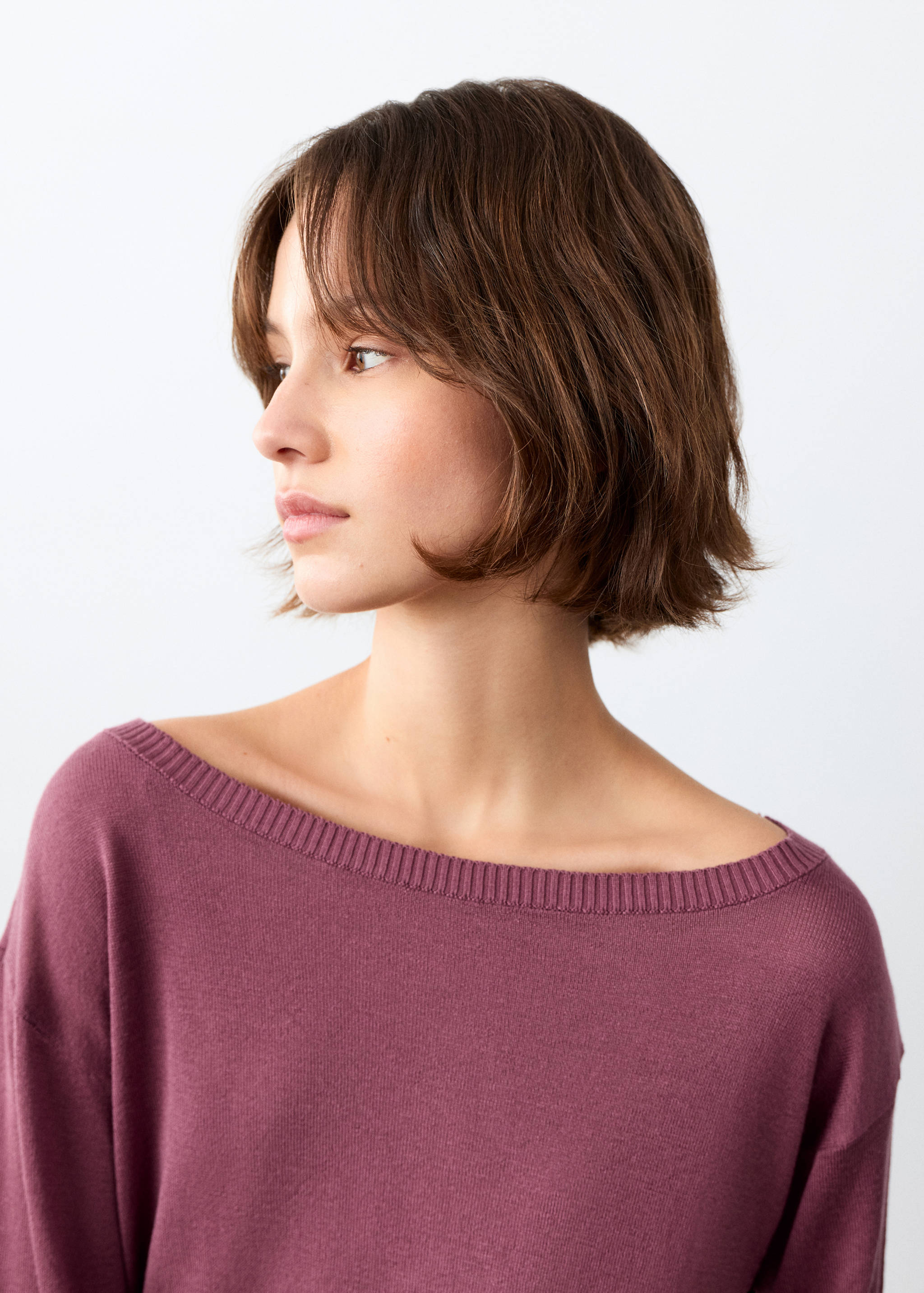 Boat neck sweater - Details of the article 1