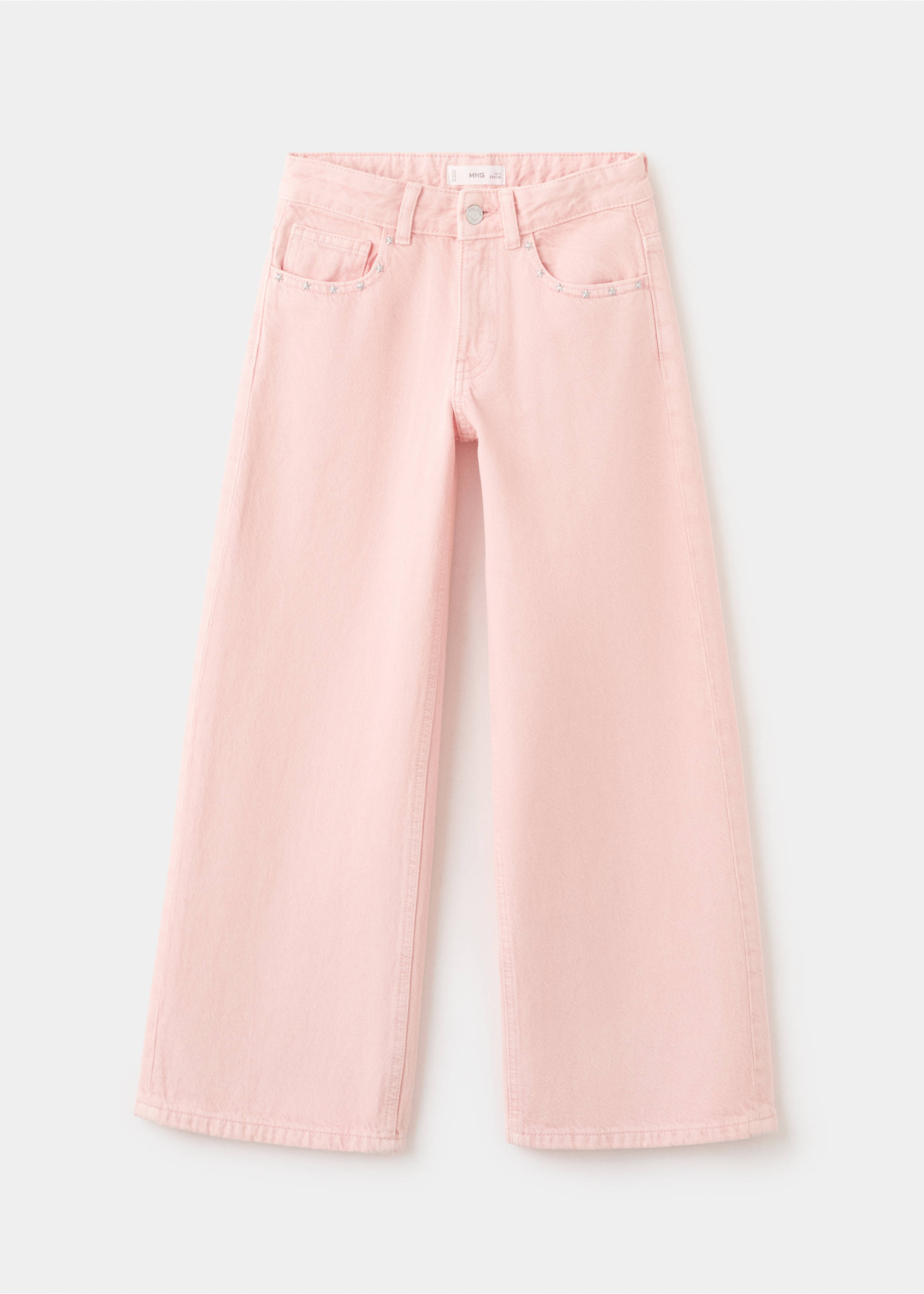 Studded star jeans - Article without model, Pink. Ref: 27002896-00.