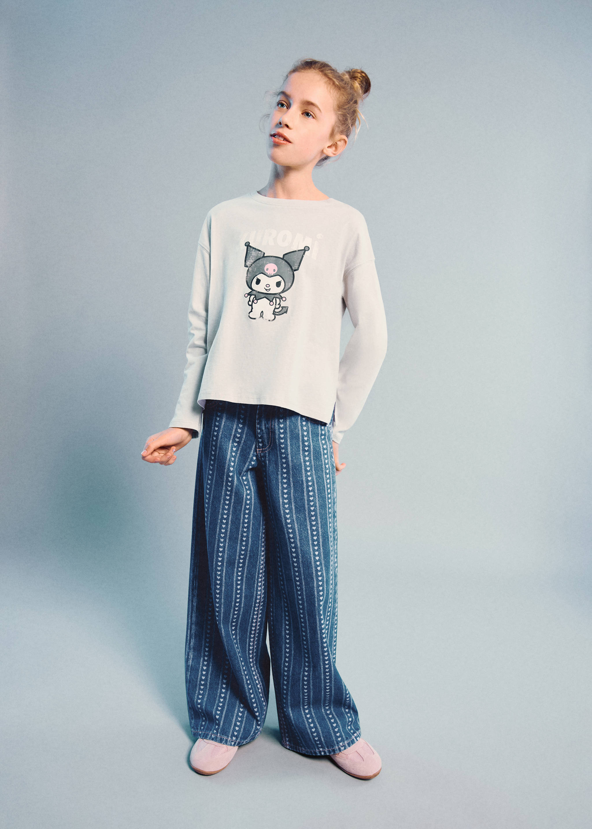 Jean wide leg imprimé - Plan général