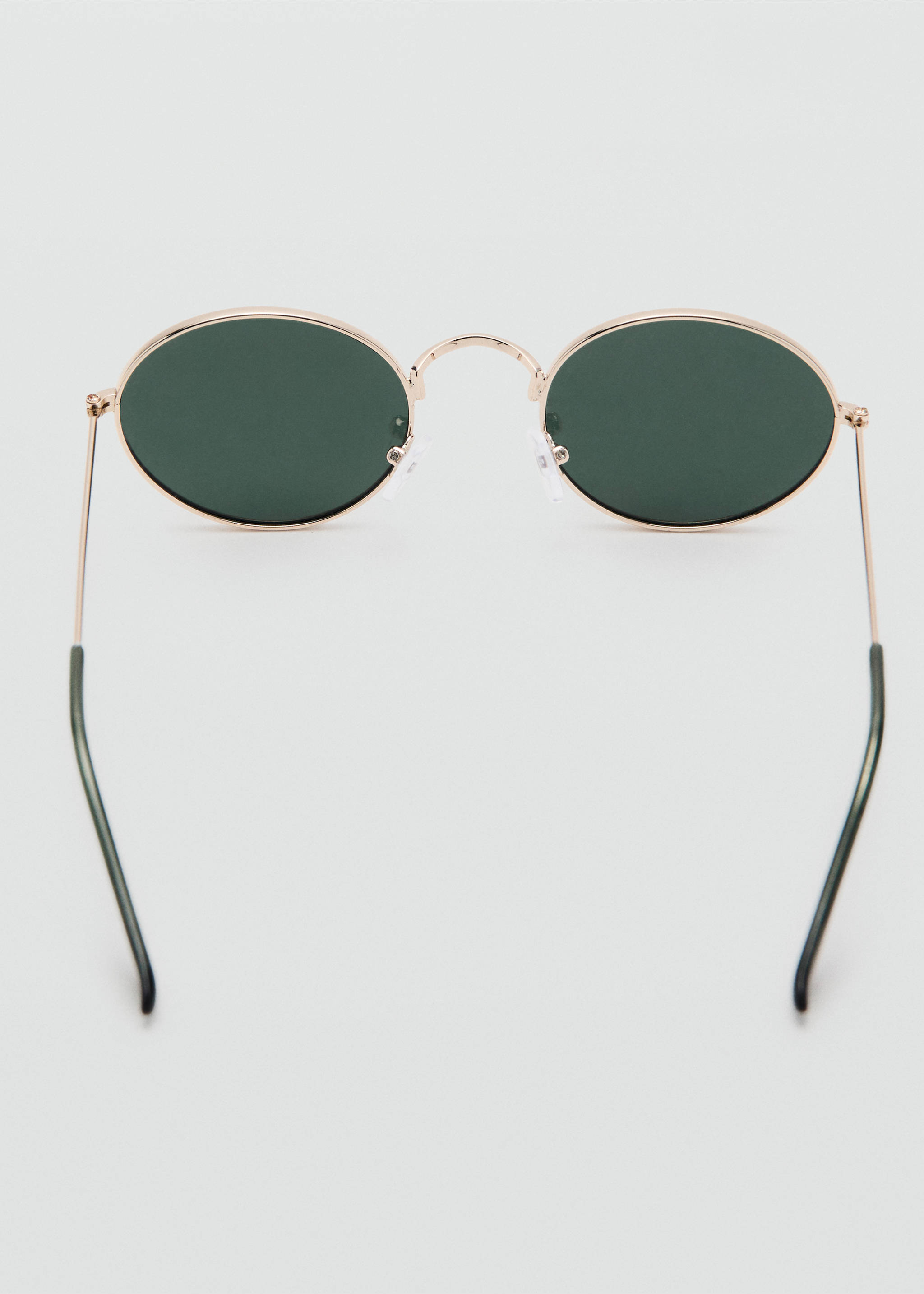 Round metal-frame sunglasses - Details of the article 1, Gold. Ref: 27002900-00.