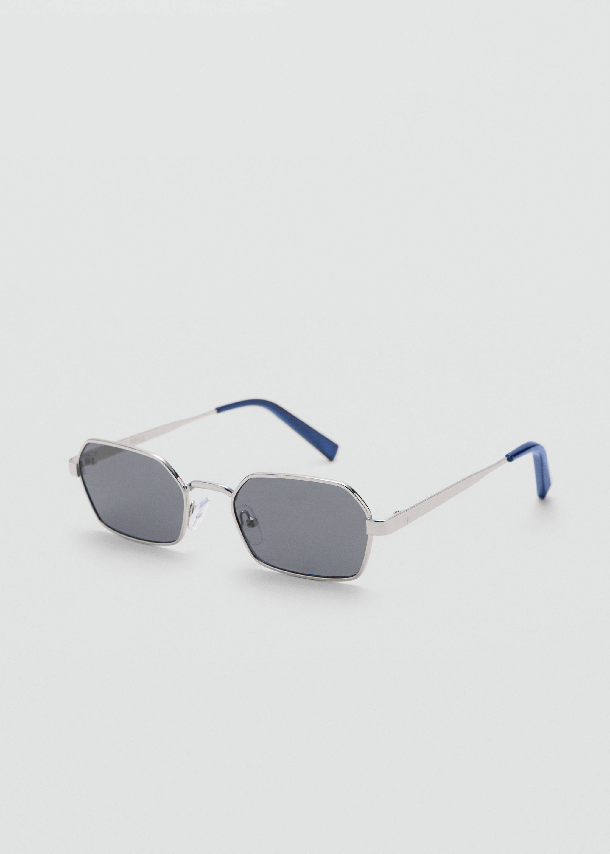 Square metallic frame sunglasses - Medium plane