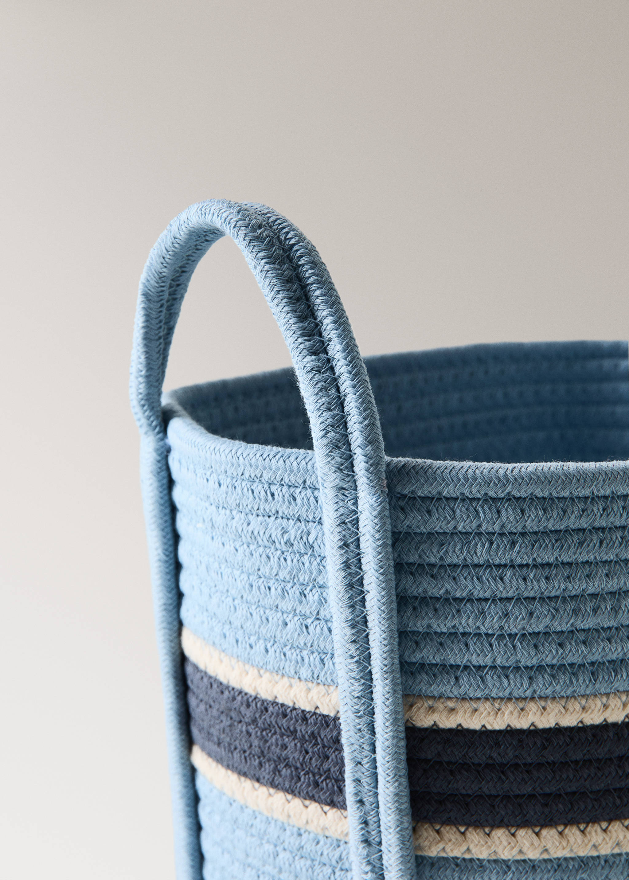 Medium cotton basket with handles - Details of the article 2