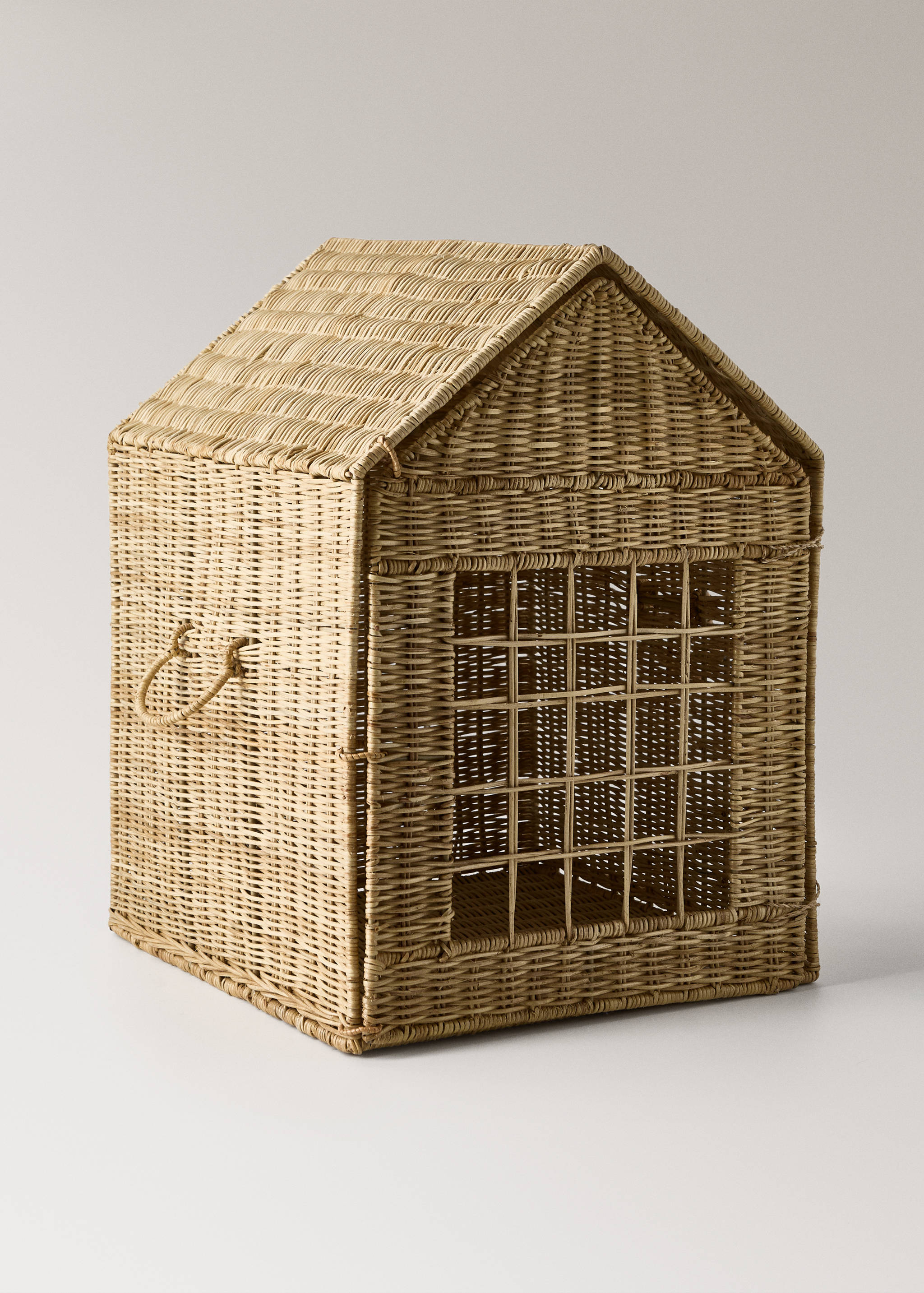 Rattankorb für Kinderzimmer mit Hausdesign - Detail des Artikels 1