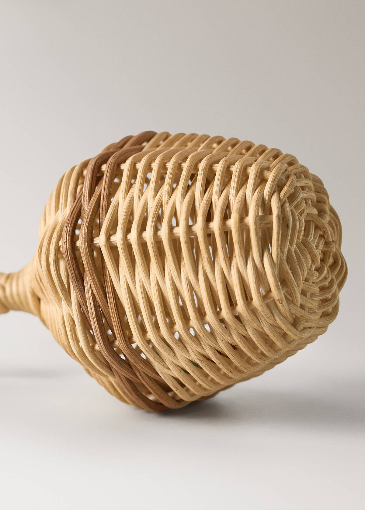 Children's rattan rocking chair — Brown