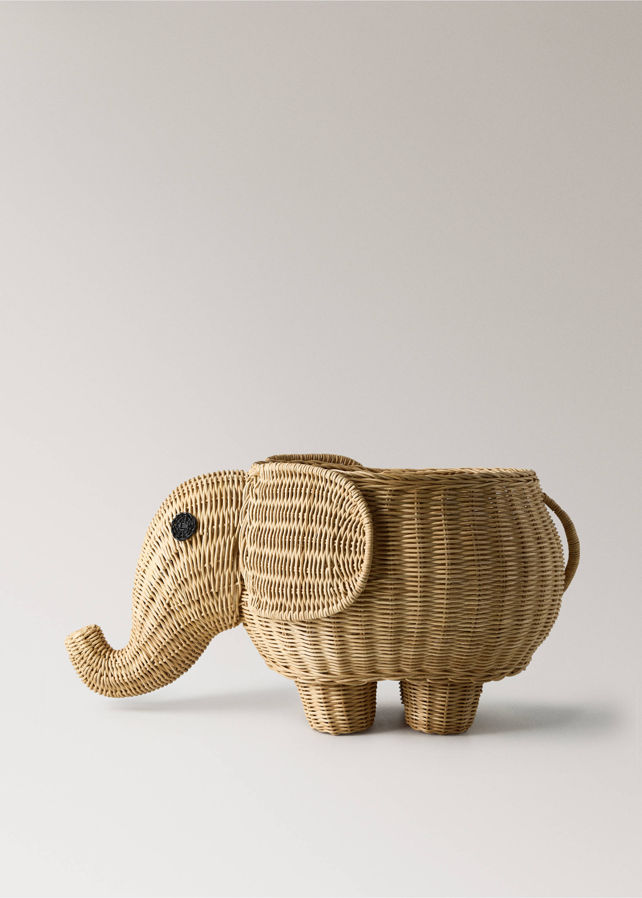 Elephant rattan children's hamper - Article without model, Brown. Ref: 27002916-00.