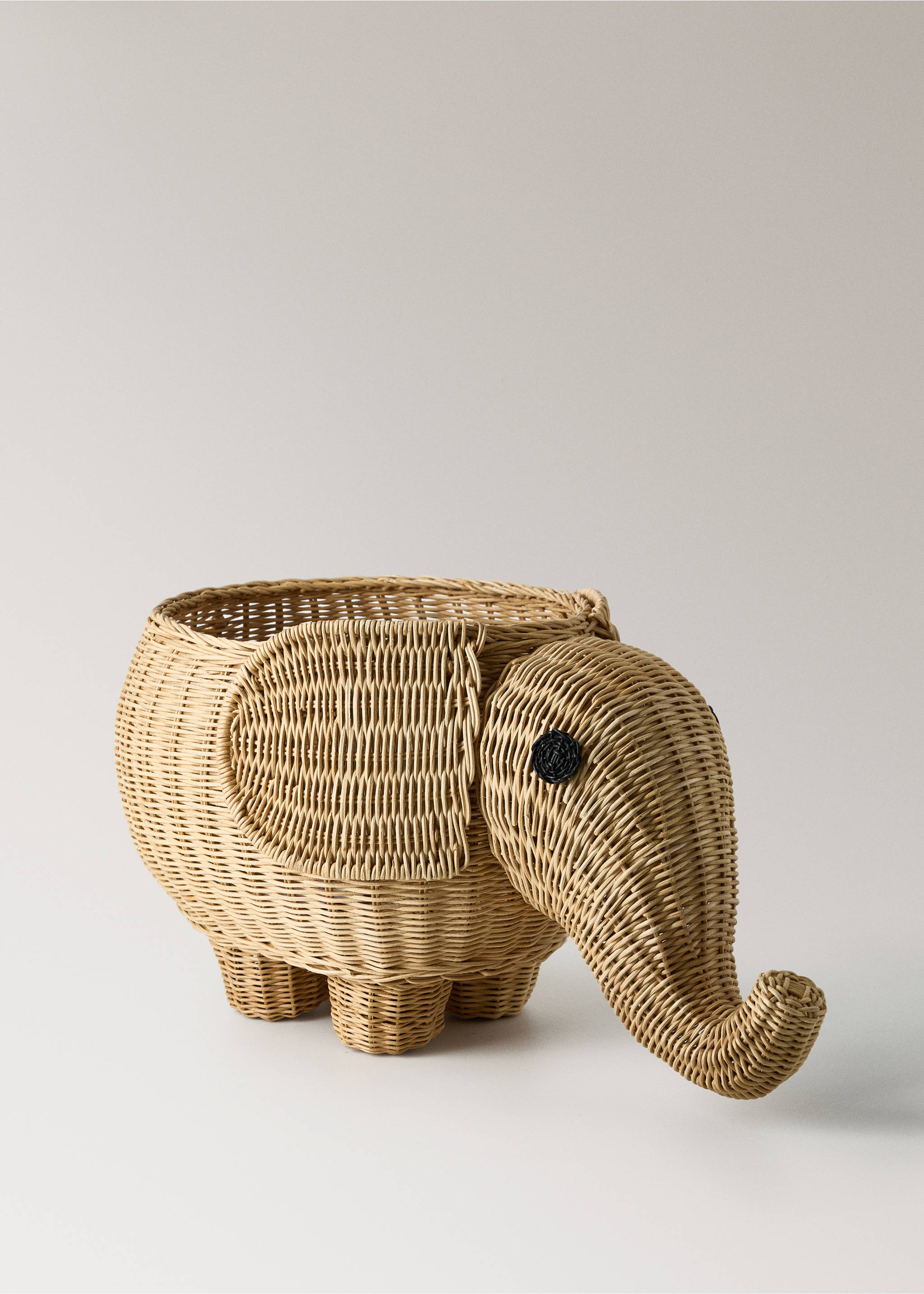 Elephant rattan children's hamper - Details of the article 1, Brown. Ref: 27002916-00.