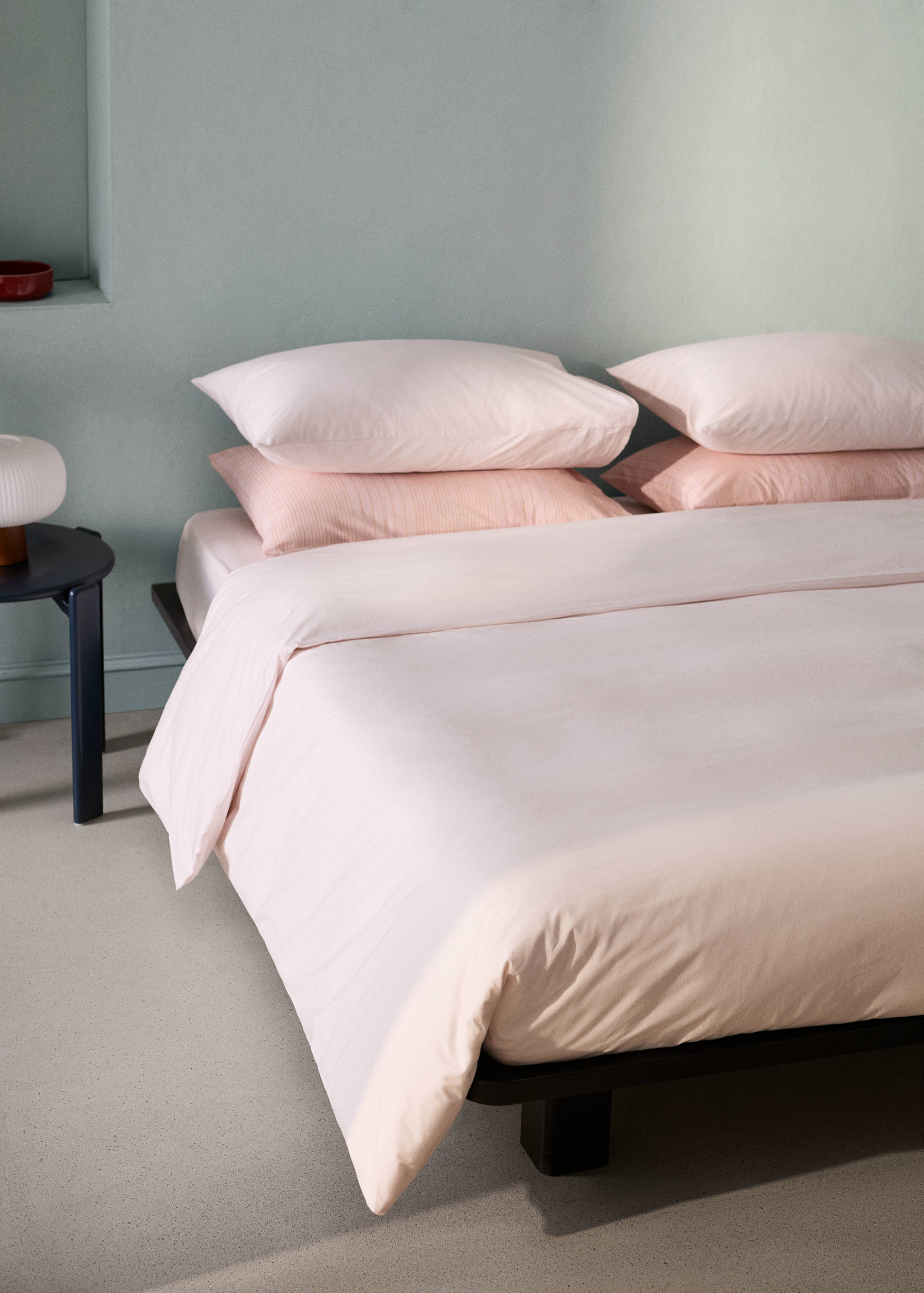 200-thread count percale cotton duvet cover for 135/140 cm bed - General plane